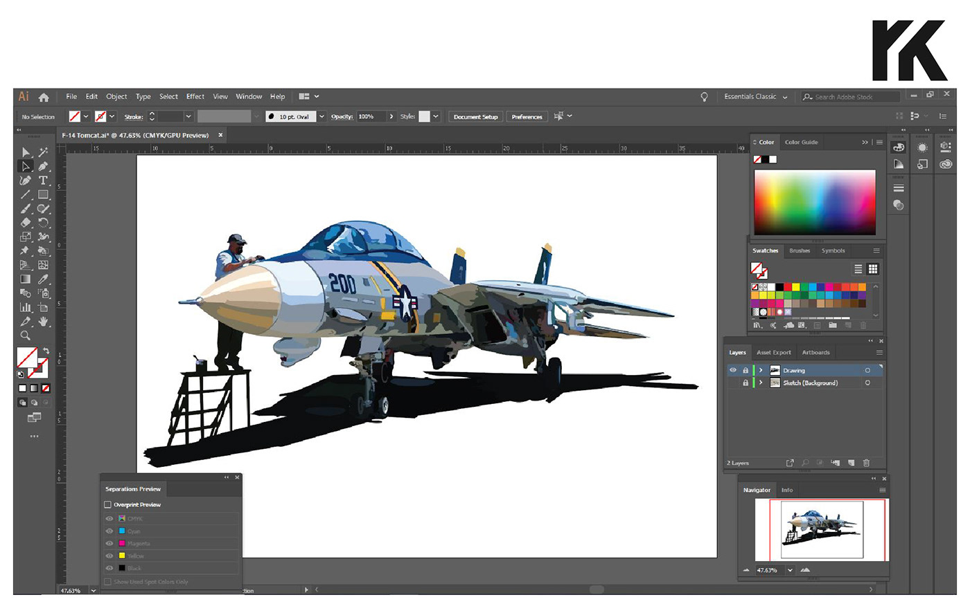 ILLUSTRATION  vector Graphic Designer adobe illustrator designer airplane aviation Aircraft Jet