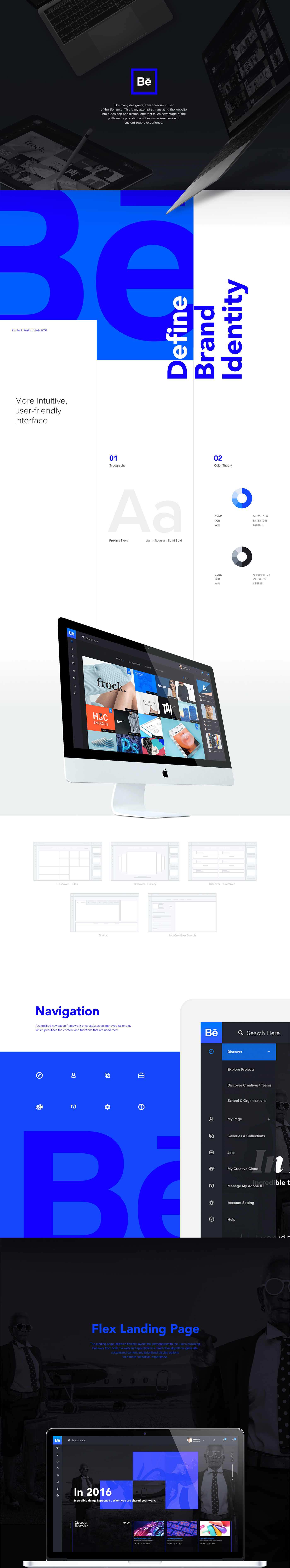 ui design UX design Web Design  Behance desktop app art direction  PORTFOILIO
