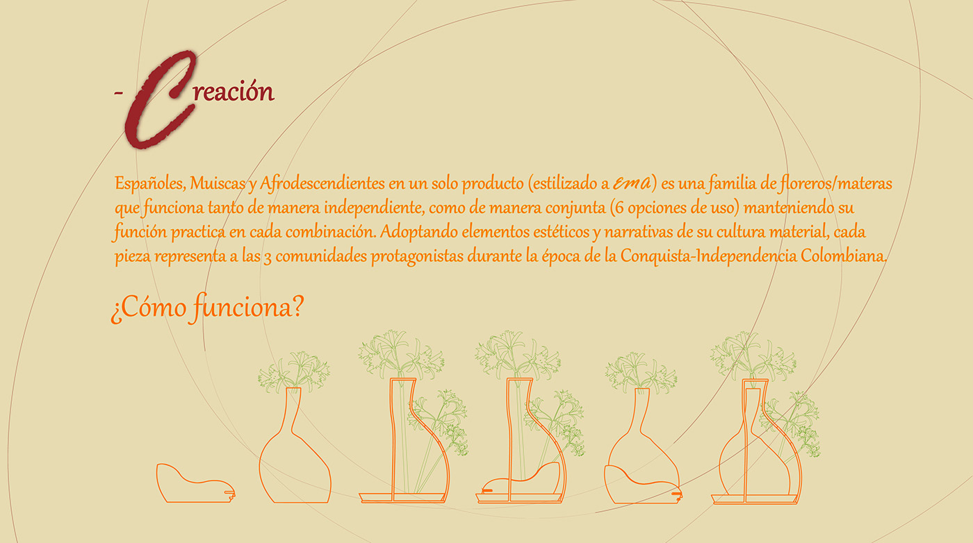 afrodescendientes artesanal ceramic colombia diseño españoles Florero independence day muiscas product design 