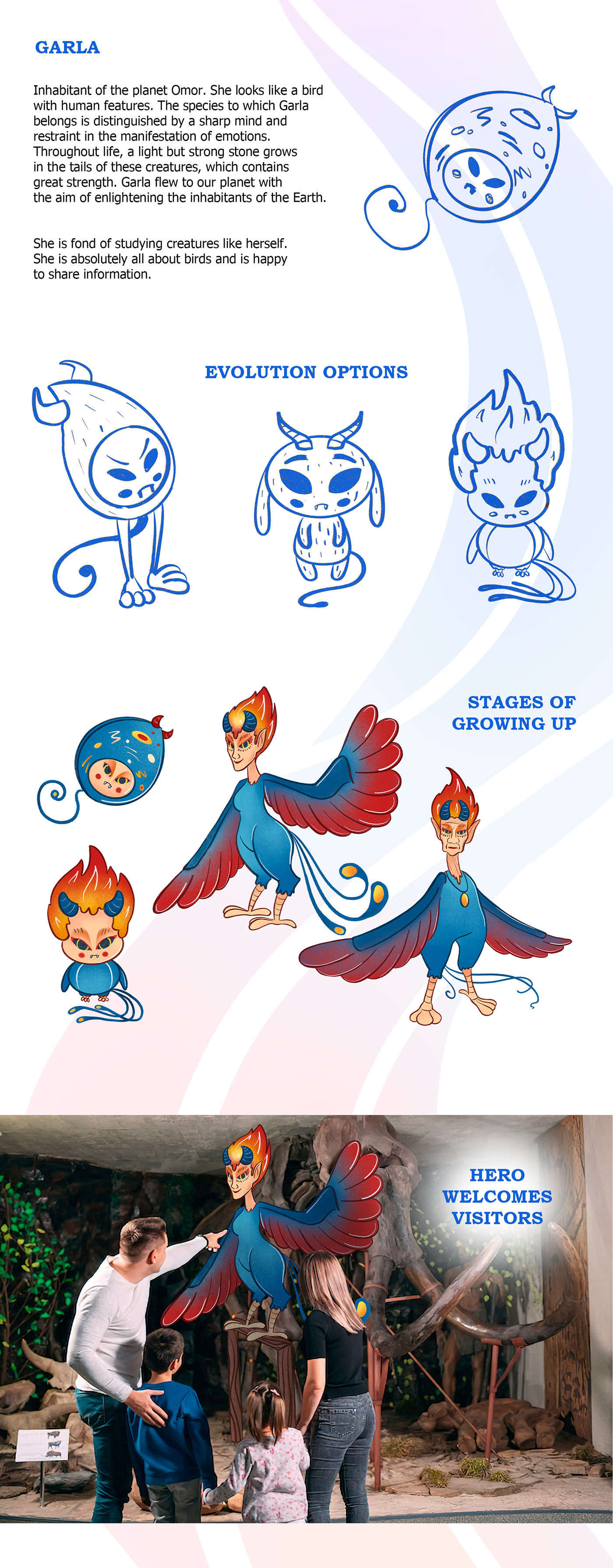 alien cartoon Character Character design  characters children ILLUSTRATION  Illustrator monster museum