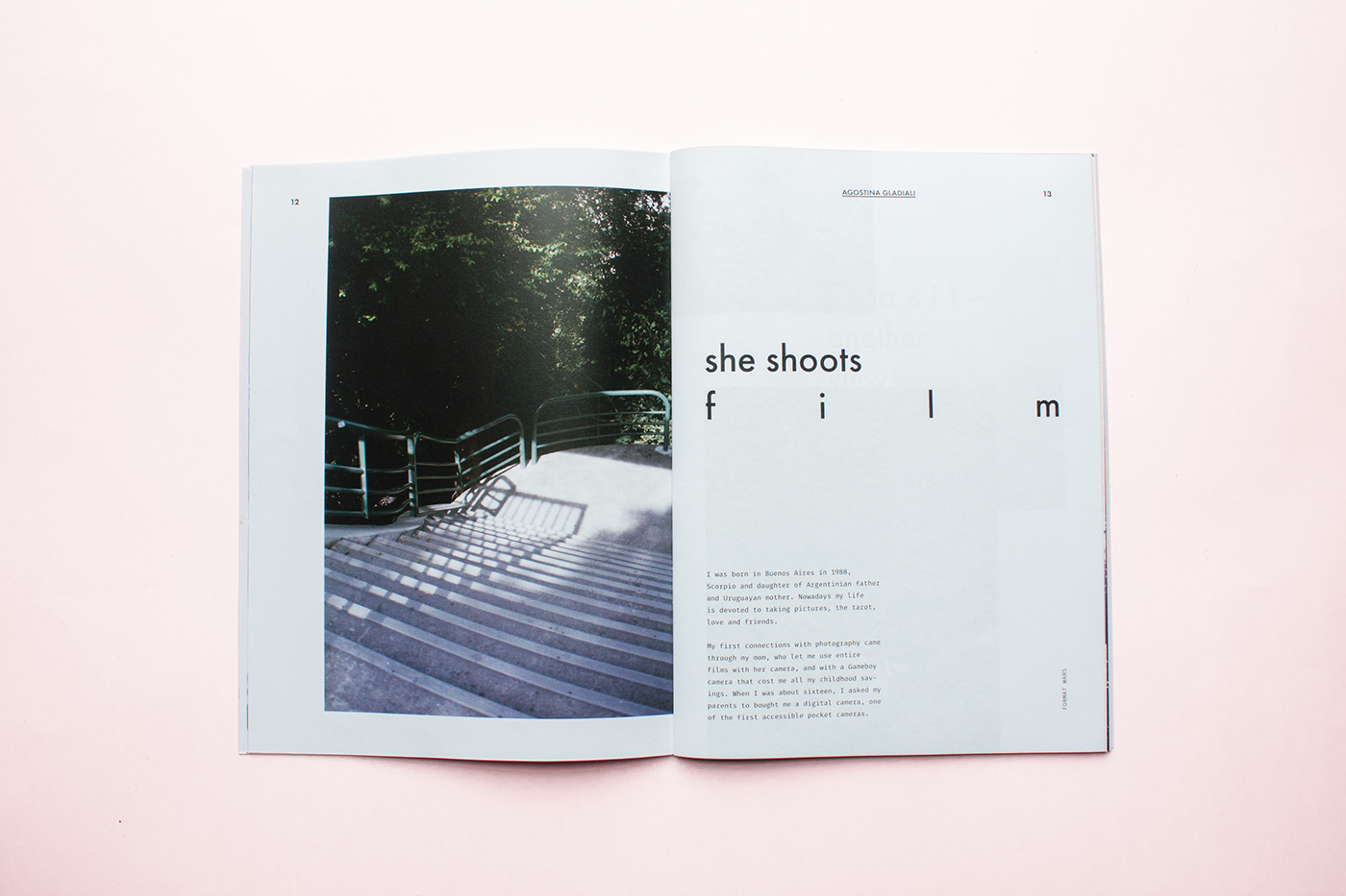 graphic design  magazine book print pantone Photography  Adobe InDesign adobe lightroom Layout Analogue