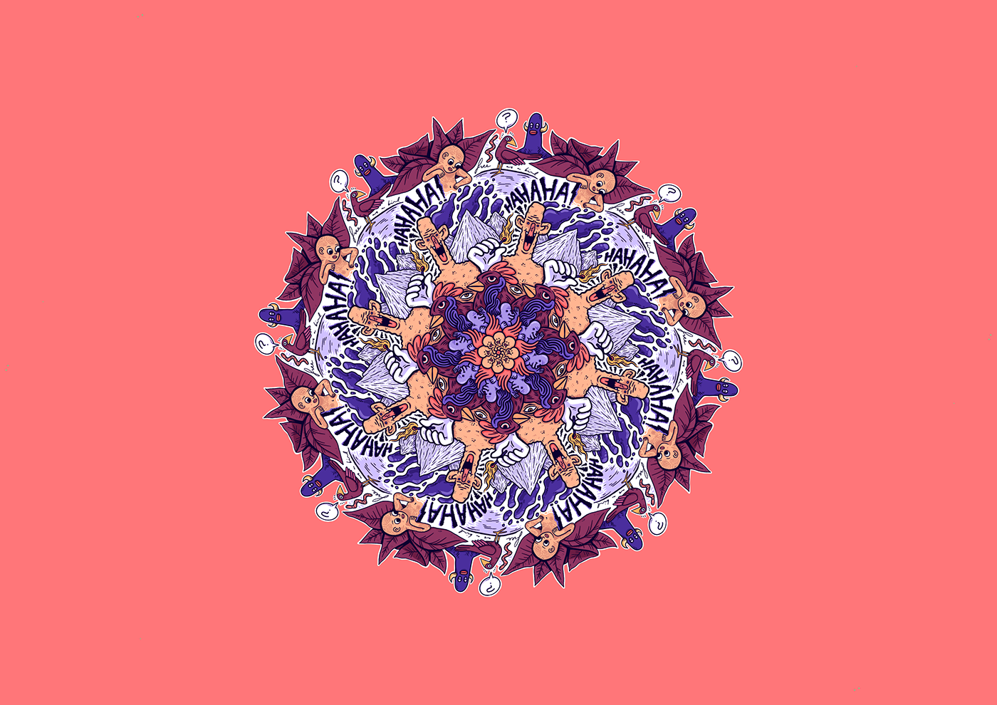 Mandala doodle Drawing  ipad pro Procreate kaleidoscope cartoon