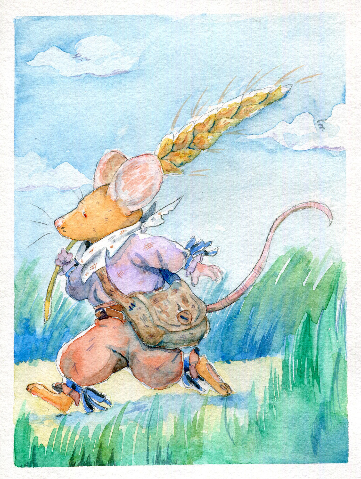 animal children's illustration mouse