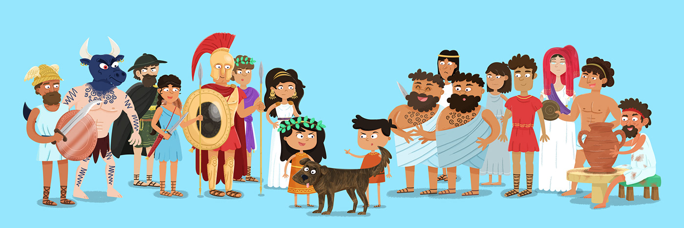 Ancient BBC children dog educational Fun Greece greeks history odyssey