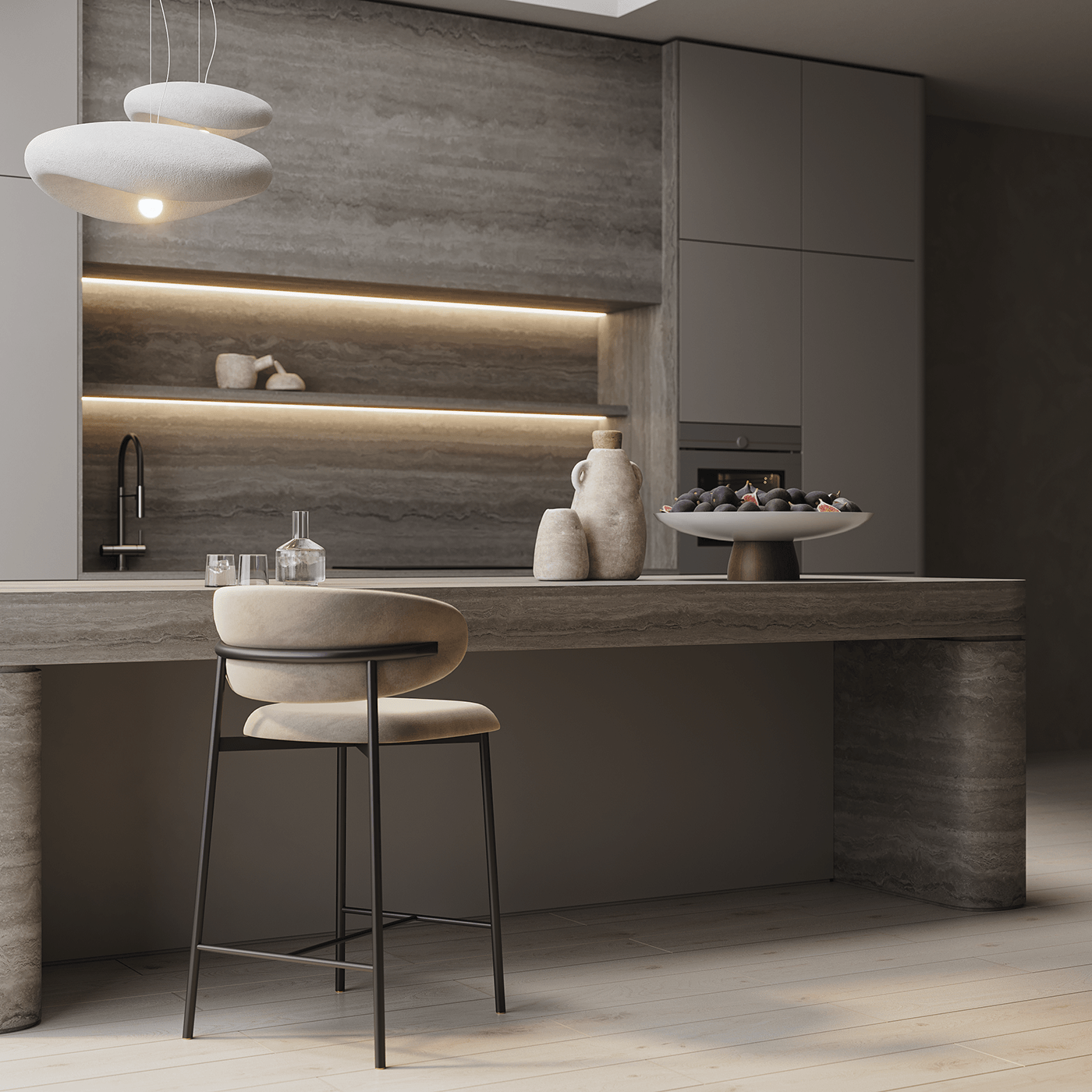 3ds max architecture visualization interior design  Render kitchen design furniture design  Interior corona archviz