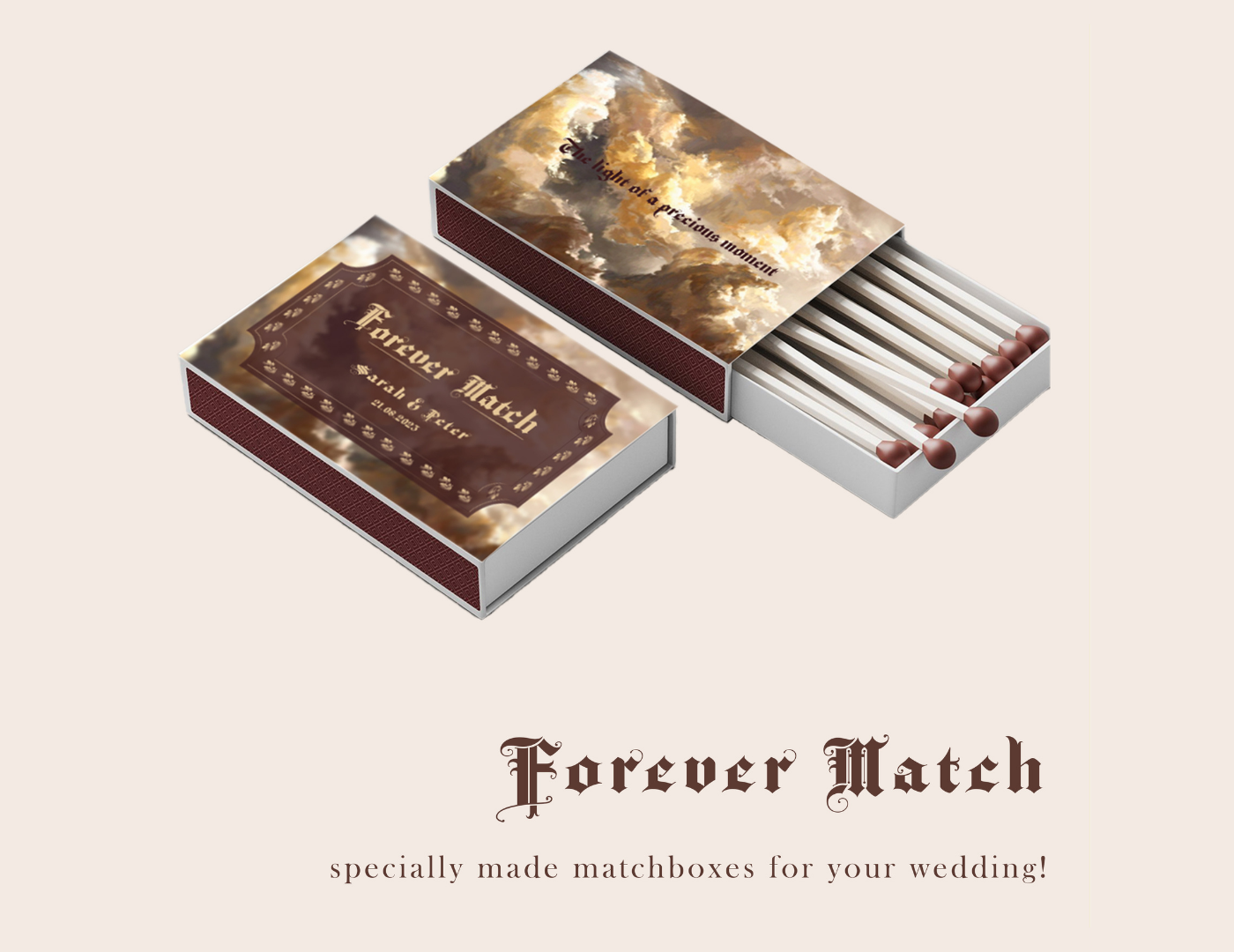 baroque Matchbox packaging design baroque art wedding art period inspired Baroque inspired box pacakging matchbox design wedding merchandize