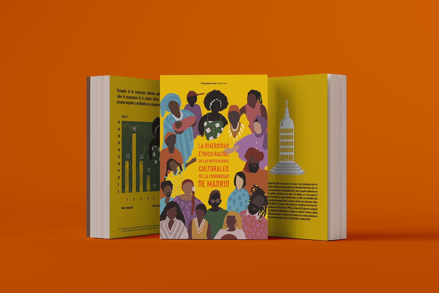 book cover Character design  colors design digital illustration Diversity ILLUSTRATION  peopleofcolor Stadistics