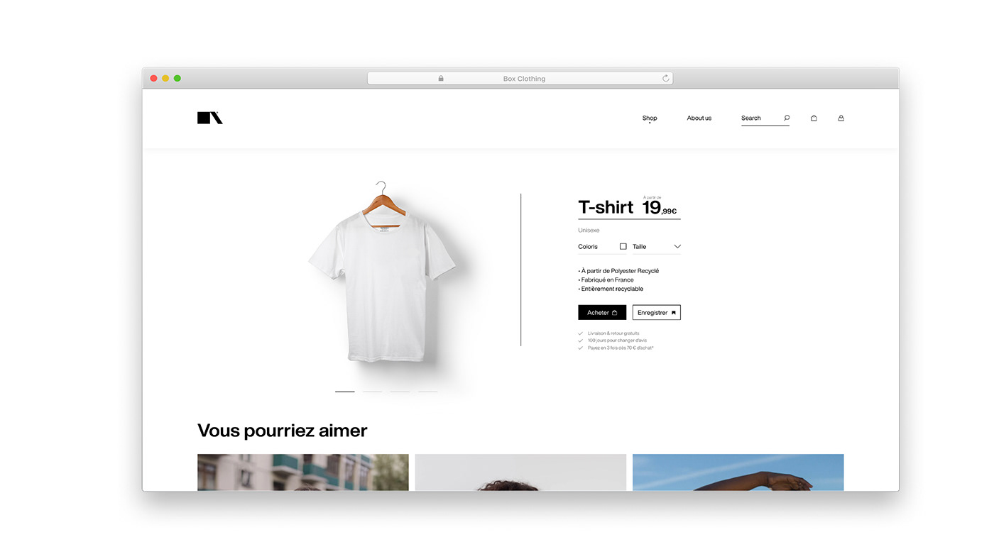 branding  clean Clothing Fashion  identity logo minimal modern UI Webdesign