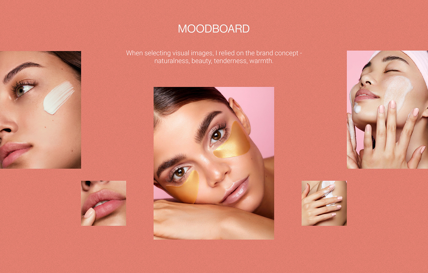 clean cosmetics design Nature skin skincare UI UI/UX Web Design  Website