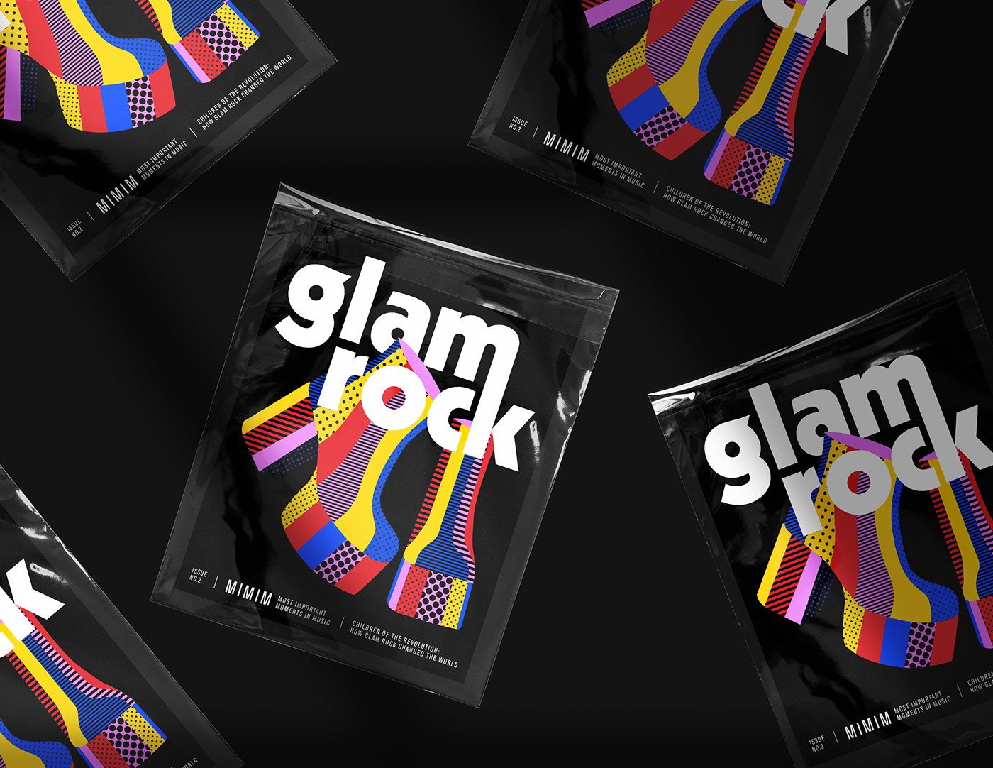design editorial glam rock ILLUSTRATION  magazine music typesetting Zine 
