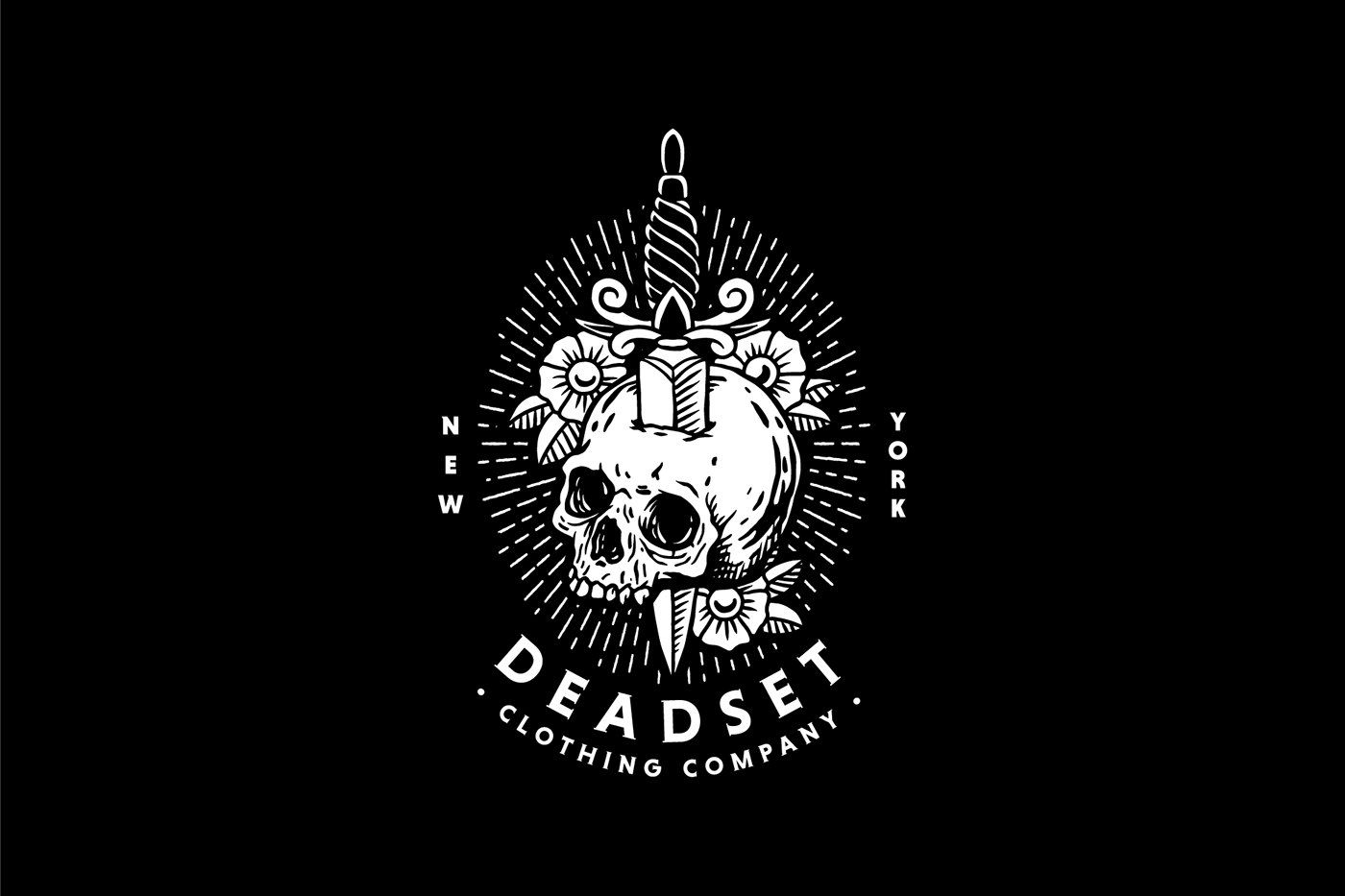 vector tattoo skull Muerte streetwear newyork deadset apparel tshirt nyc