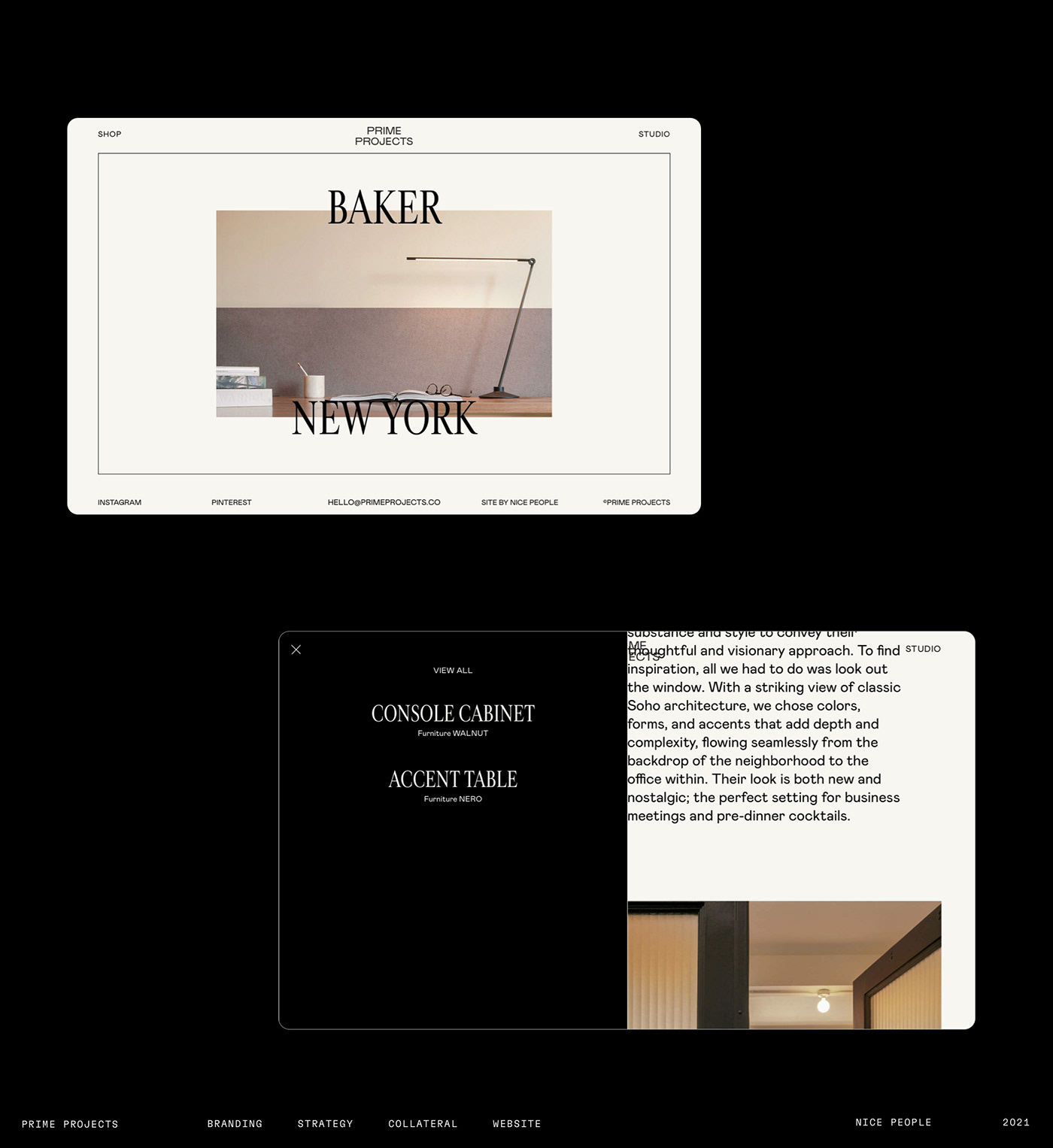 Adobe XD agency site architecture firm portfolio site sketch Studio Site UI/UX Website Design