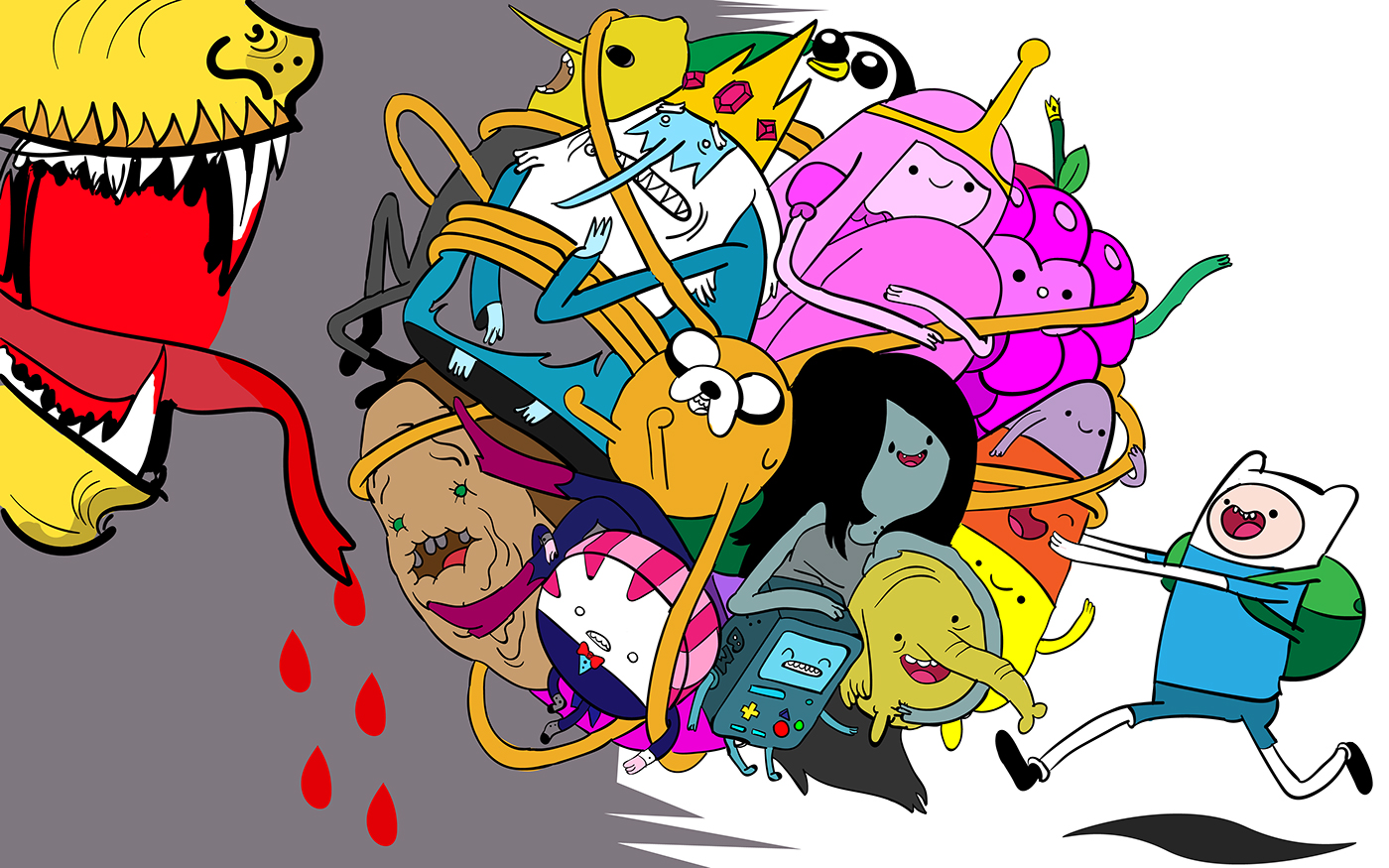 Adventure Time cartoon monster blood