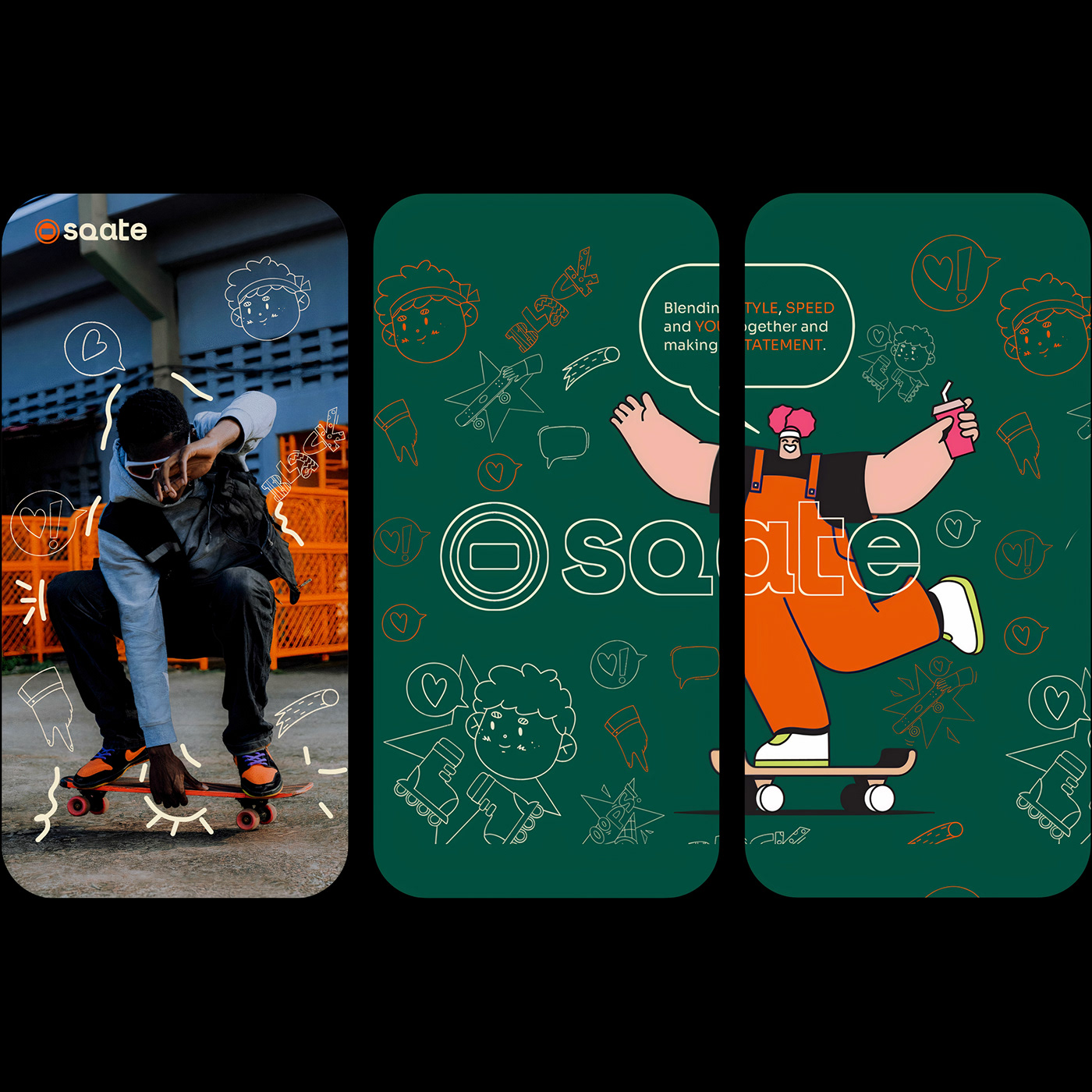 adobe illustrator brand identity branding  Logo Design skate skateboard skateboarding skateboards streetwear visual identity