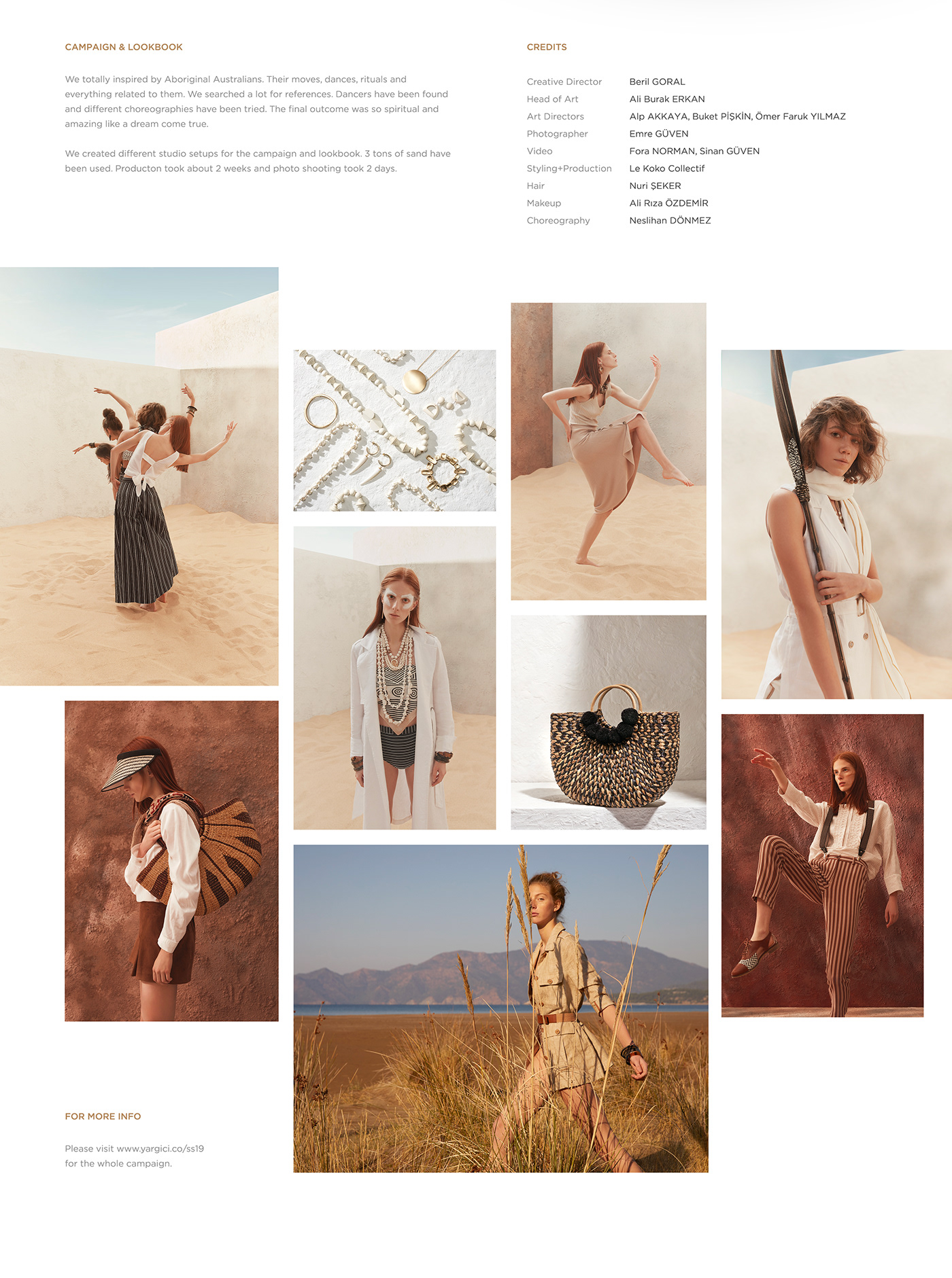 art direction  editorial Fashion  Lookbook Catalogue Spring/Summer Australia decoration