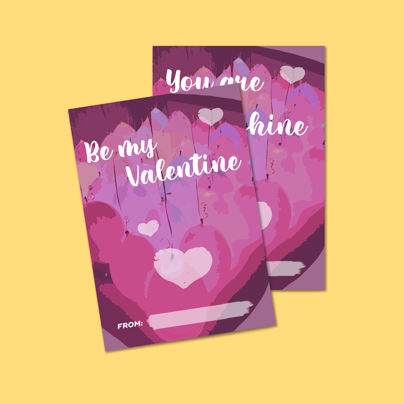 Valentine's Day valentine card cards Cards design graphic design  print design  Valentine's prints