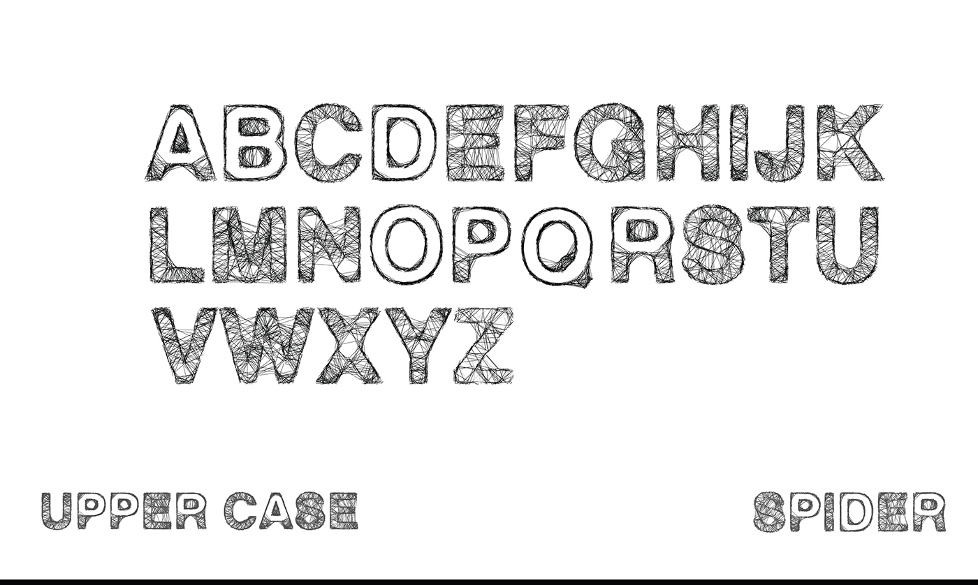 spider font type helvetica Helvetica-bold