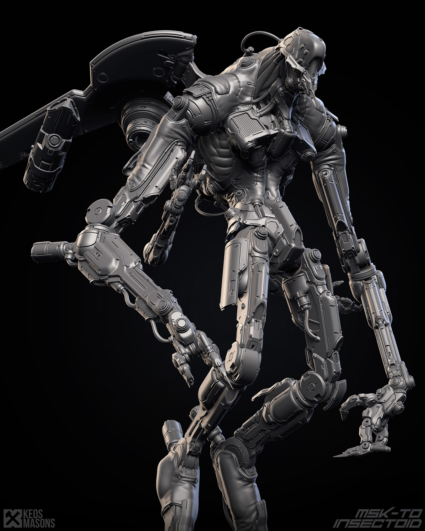 android Armor insect machine mech mecha mosquito robot