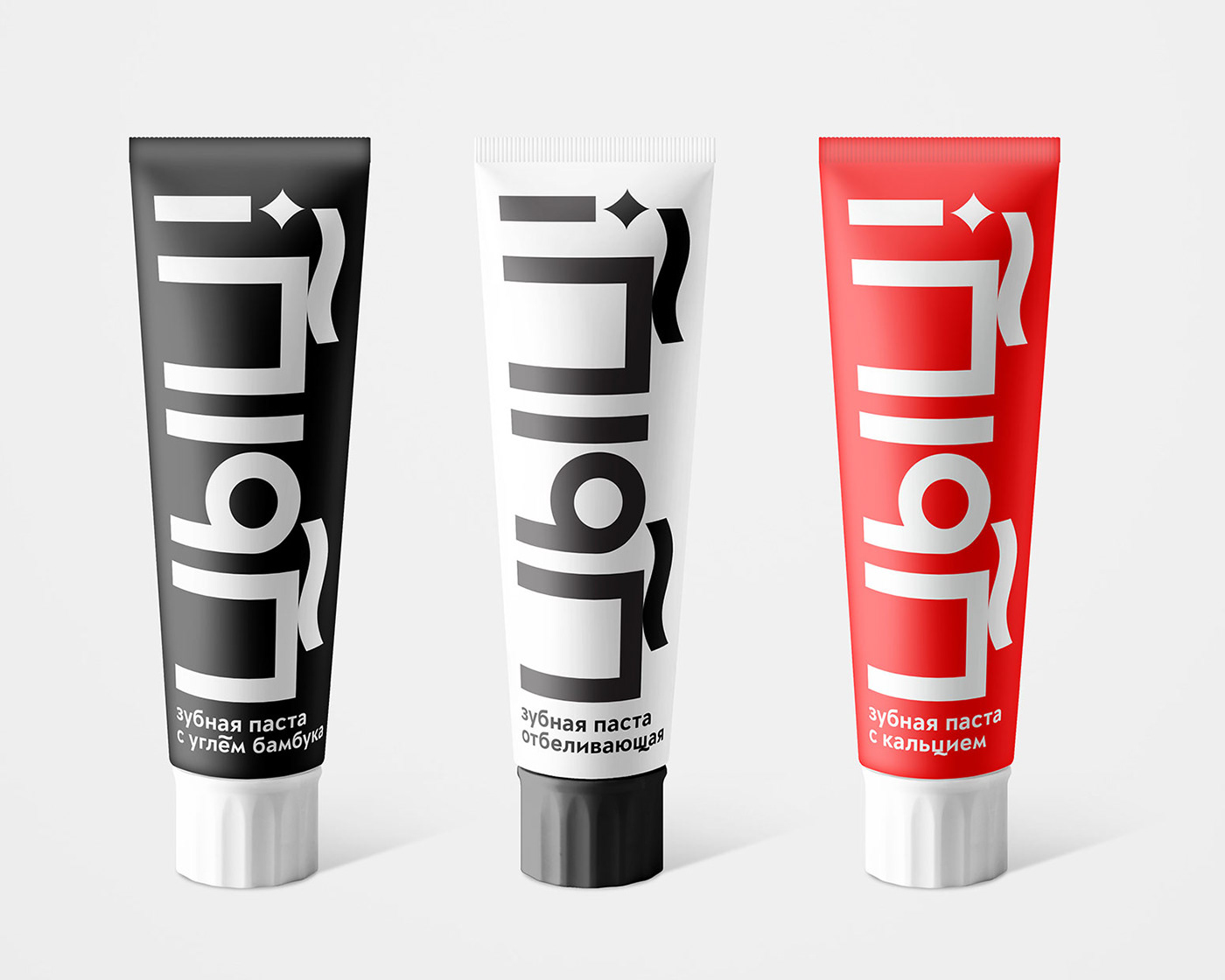 branding  Cyrillic healthcare package packaging design toothpaste Typographic Design typography   beauty Minimalism