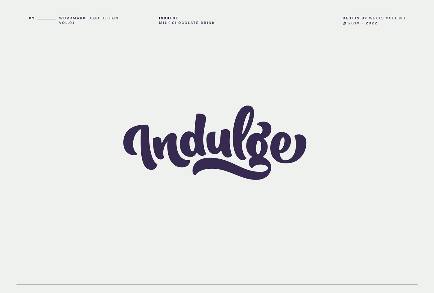 Unused wordmark logo design for Indulge
