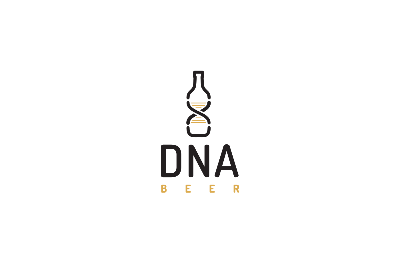 brand logo beer science DNA bottle drink Packaging visual identity
