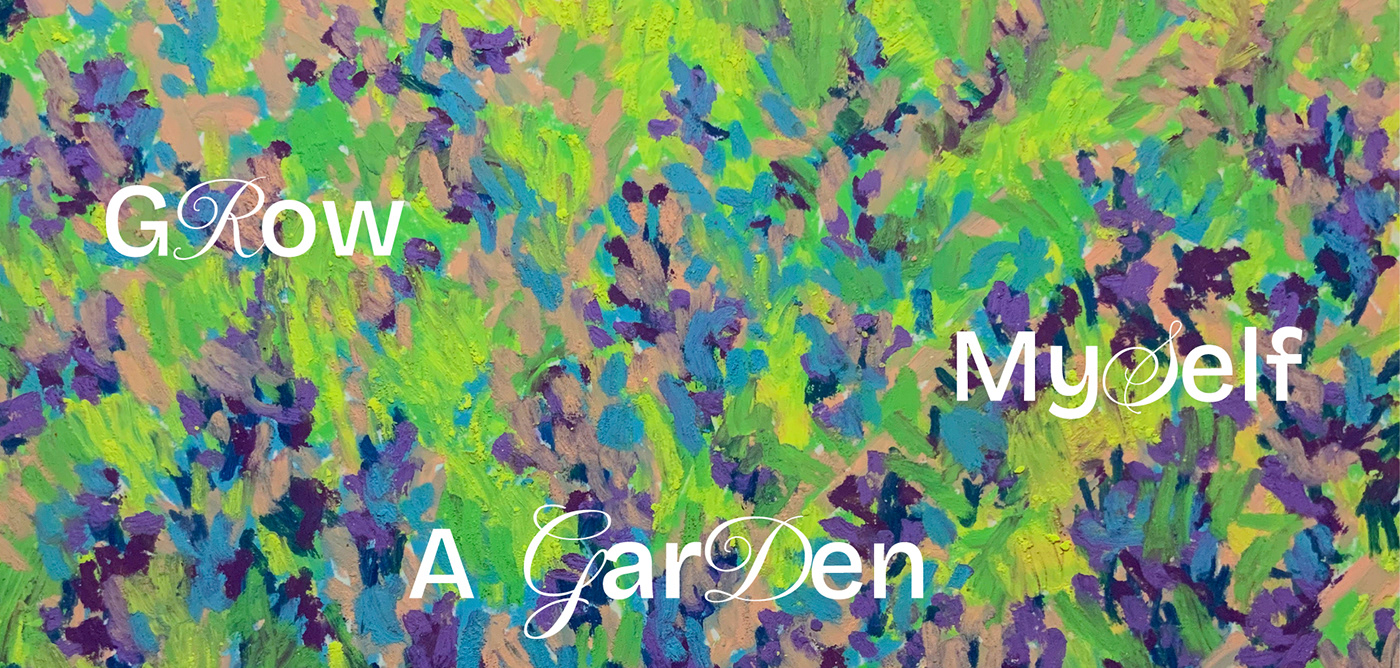 impressionism abstract colorful flower personal project graphic design  oil pastel garden botanical Nature