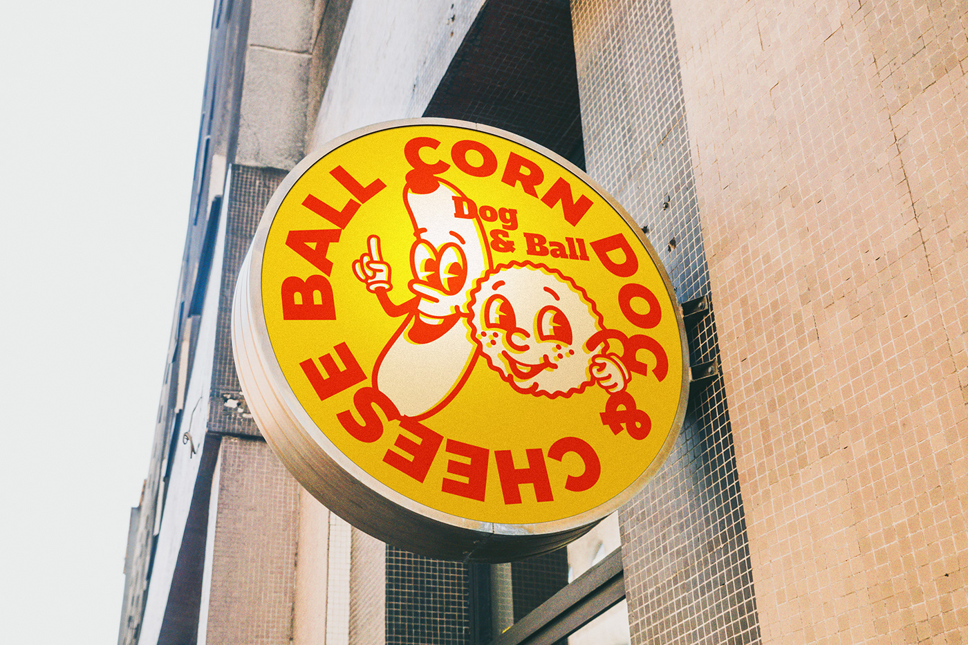 Brand Design cheese ball food photography hot dog Meal Kit Packaging tteokbokki vintage character vintage logo visual identity