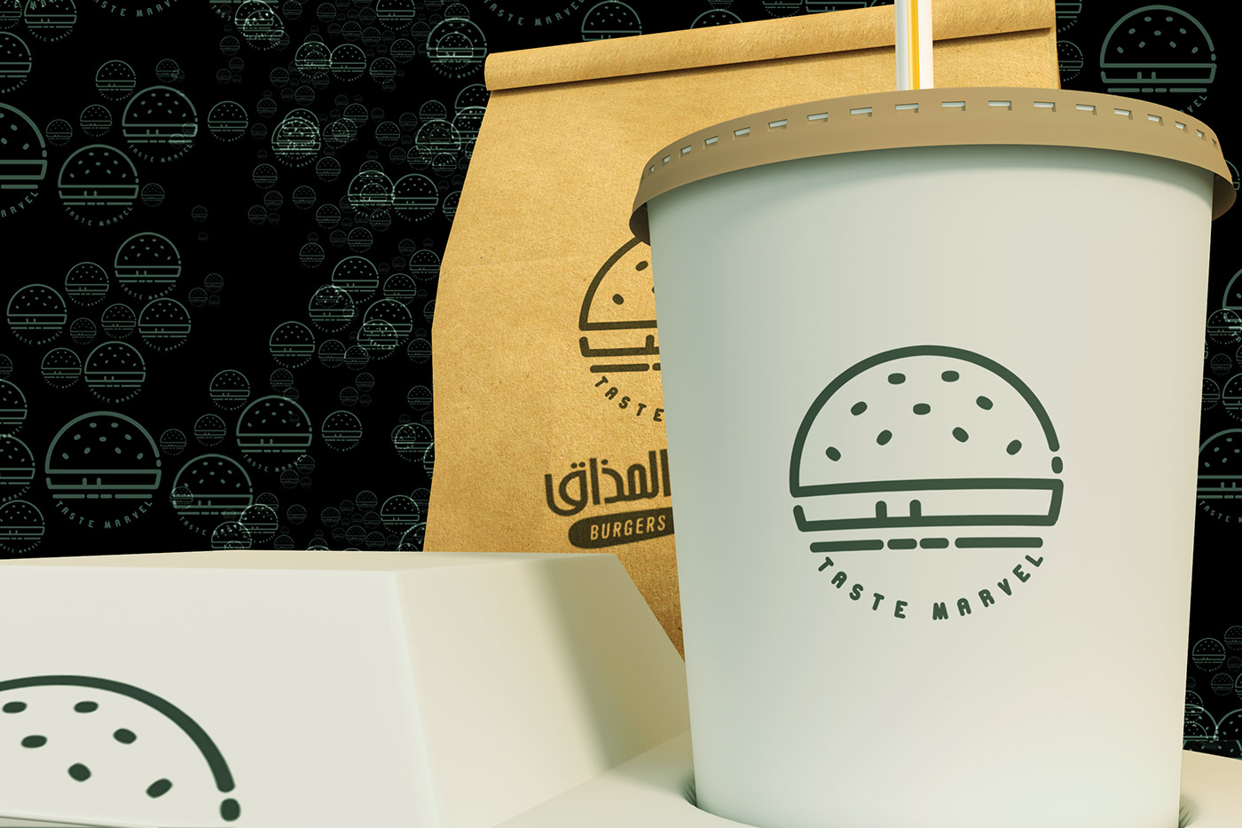 logo design restaurant Fast food business identity brand
