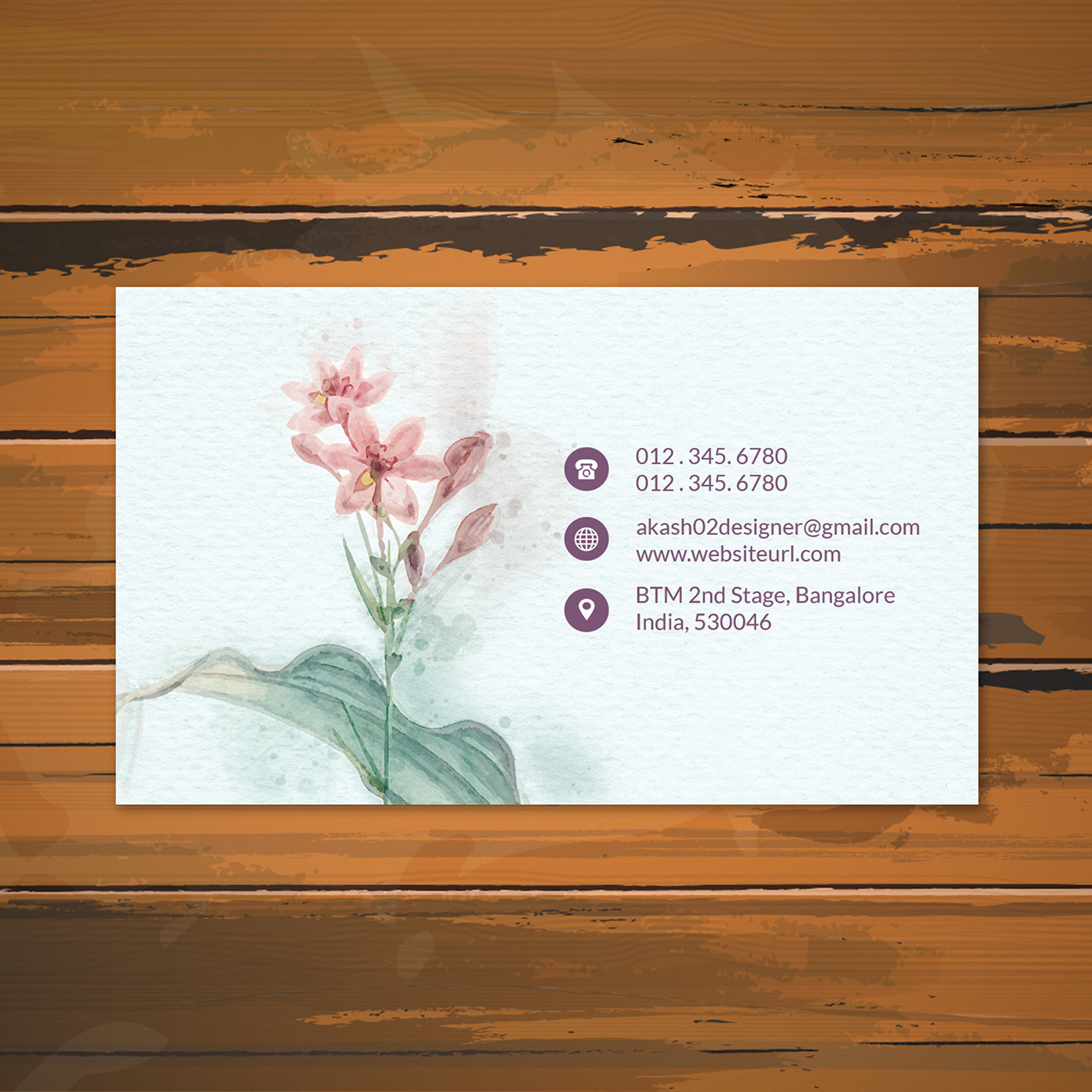 business card detail photoshop psd ultra watercolor
