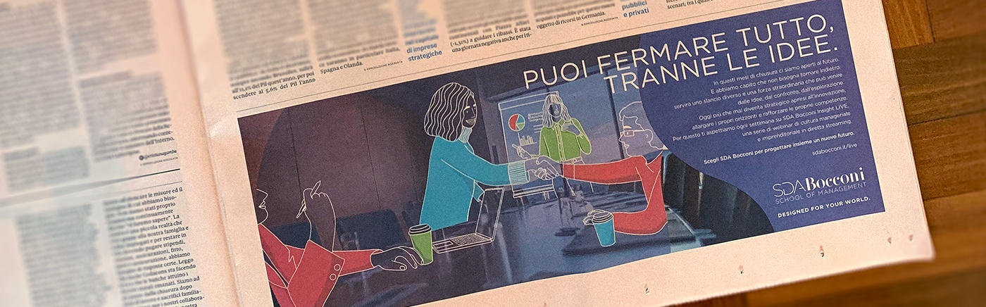 ADV Advertising  digital integrated Italy print pubblicita sdabocconi Superhumans video