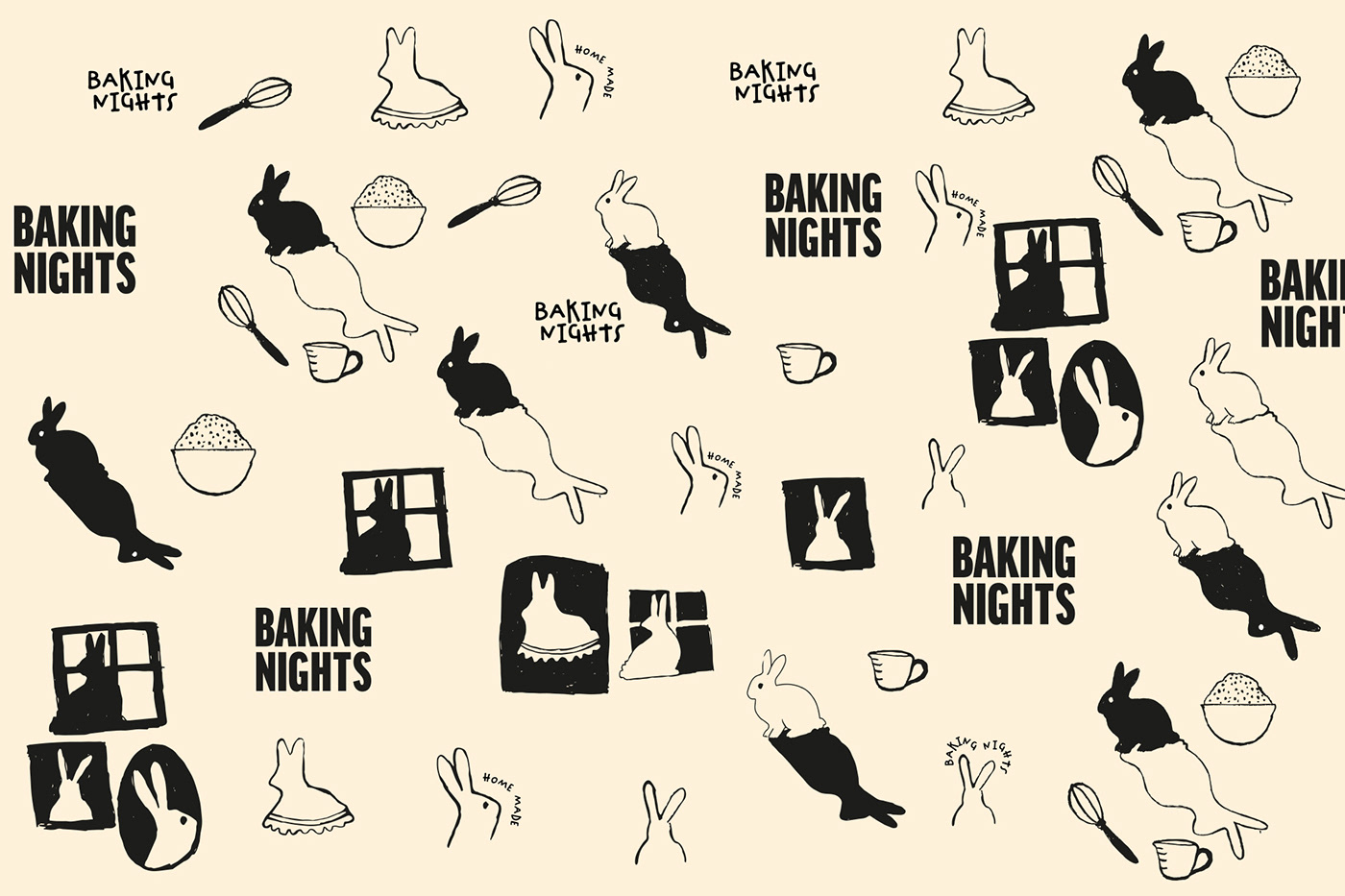 bakery baking branding  bread bunny Food  ILLUSTRATION  logo Packaging restaurant