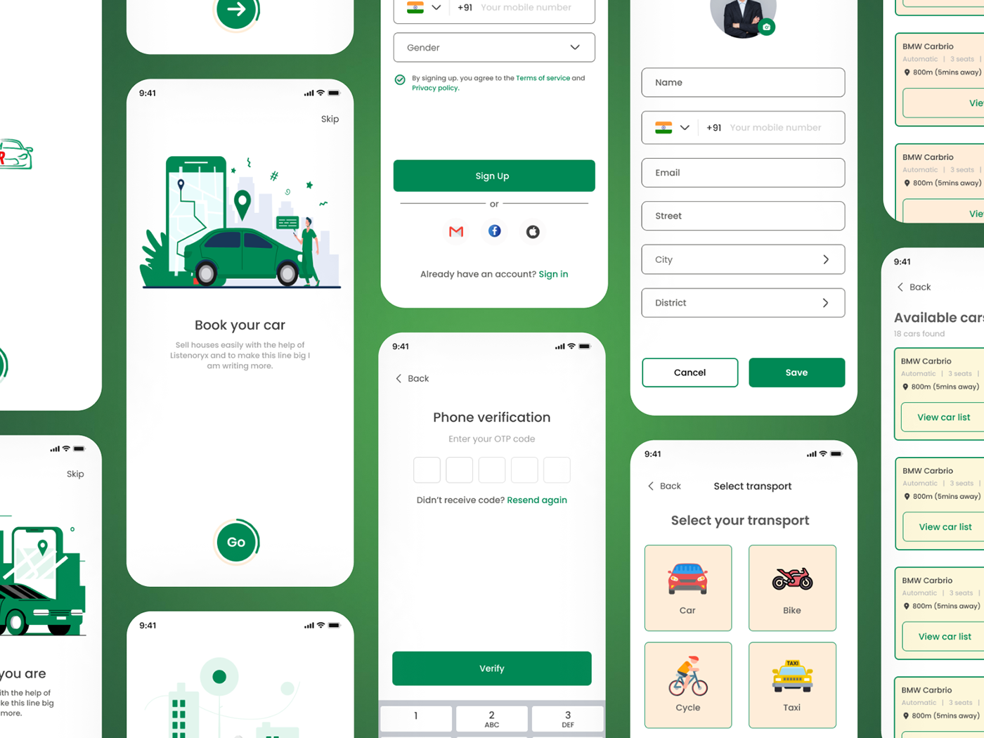 app design Carpooling design elements design resources graphic design  Mobile app ride hailing ride Jay Designs On demand services