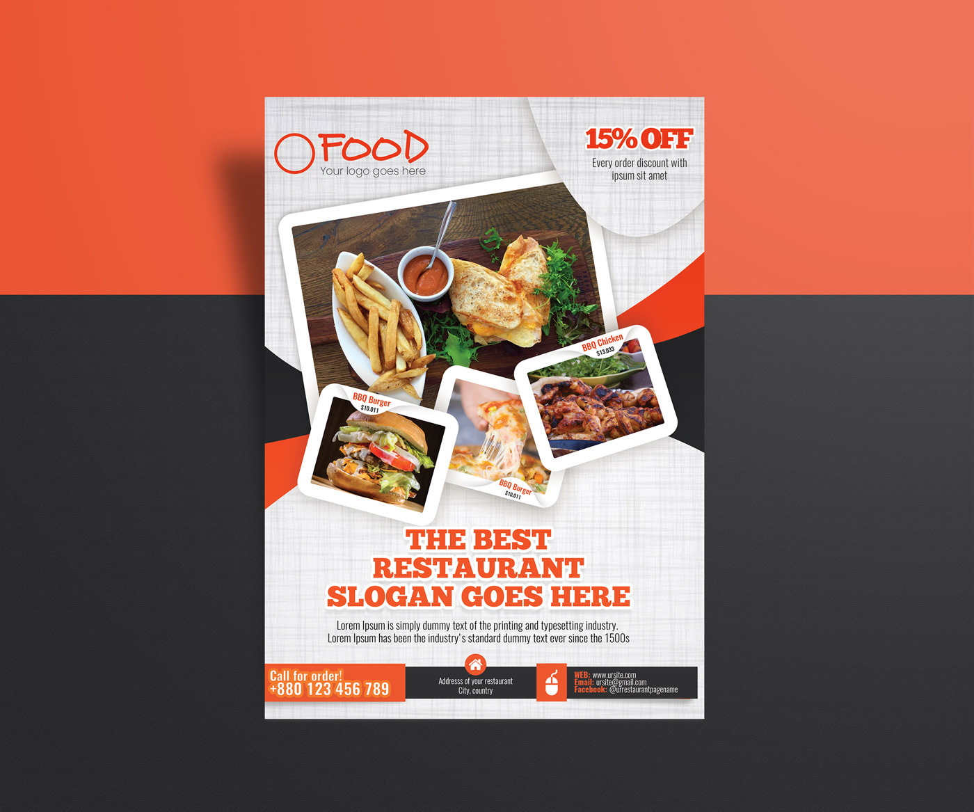Food  restaurant food promotion restaurant flyer