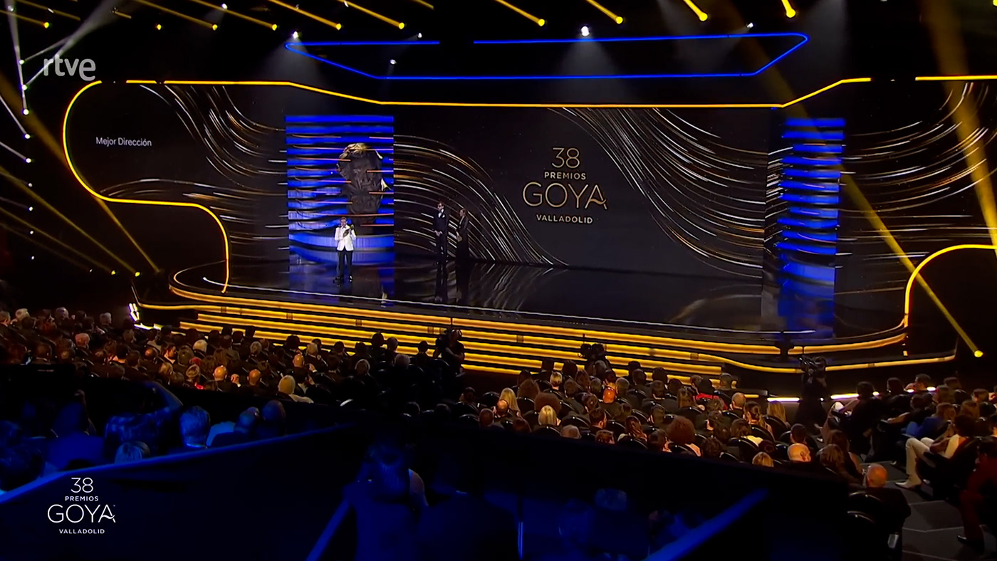goya Awards Event visual identity Lower Third transitions chyrons