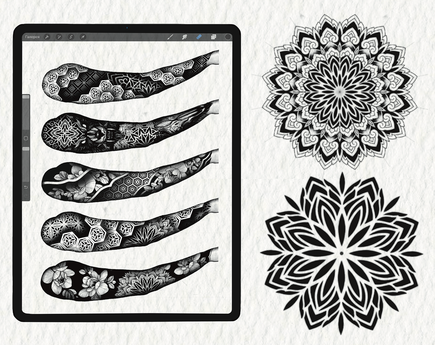 design geometric geometric pattern mandala stamps pattern procreate brushes procreate pattern seamless pattern tattoo design Tattoo Ideas