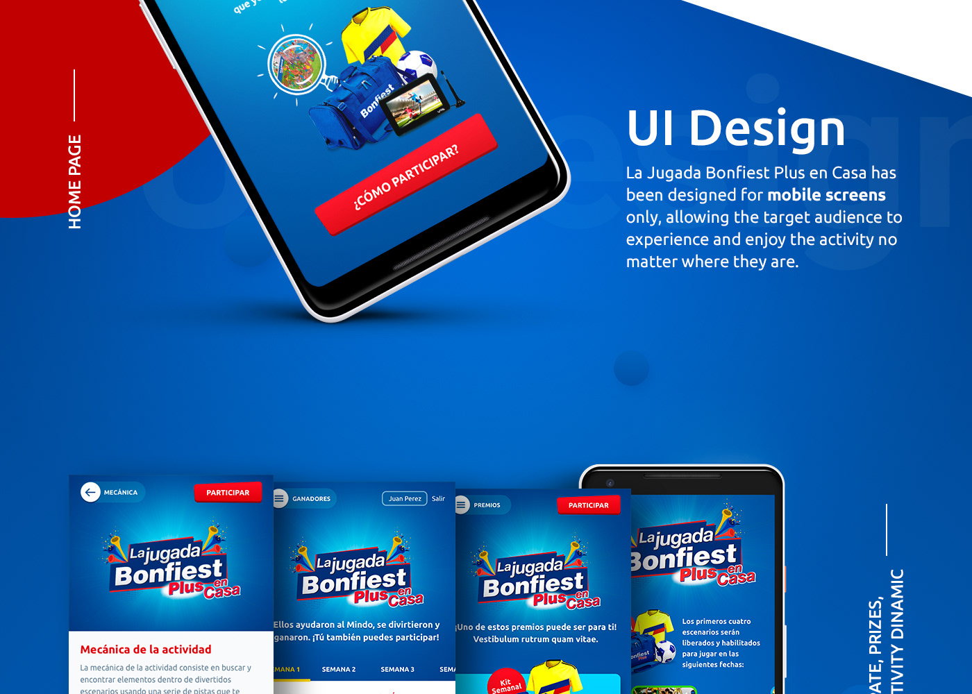 UI ux Web Design  Russia 2018 soccer game UI/UX Design Mindo FIFA Responsive