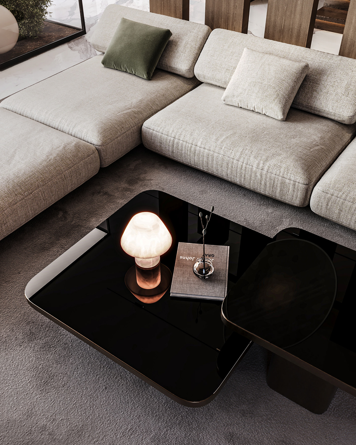 interior design  architecture visualization Render corona luxury minimal minimalist reception