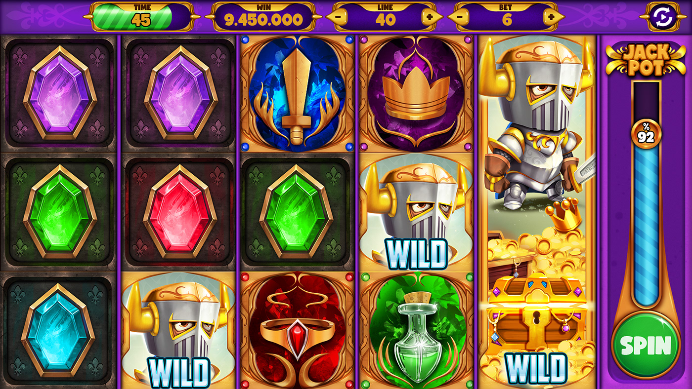 casino Character design  gambling game game design  icons ILLUSTRATION  JackPot royal slot