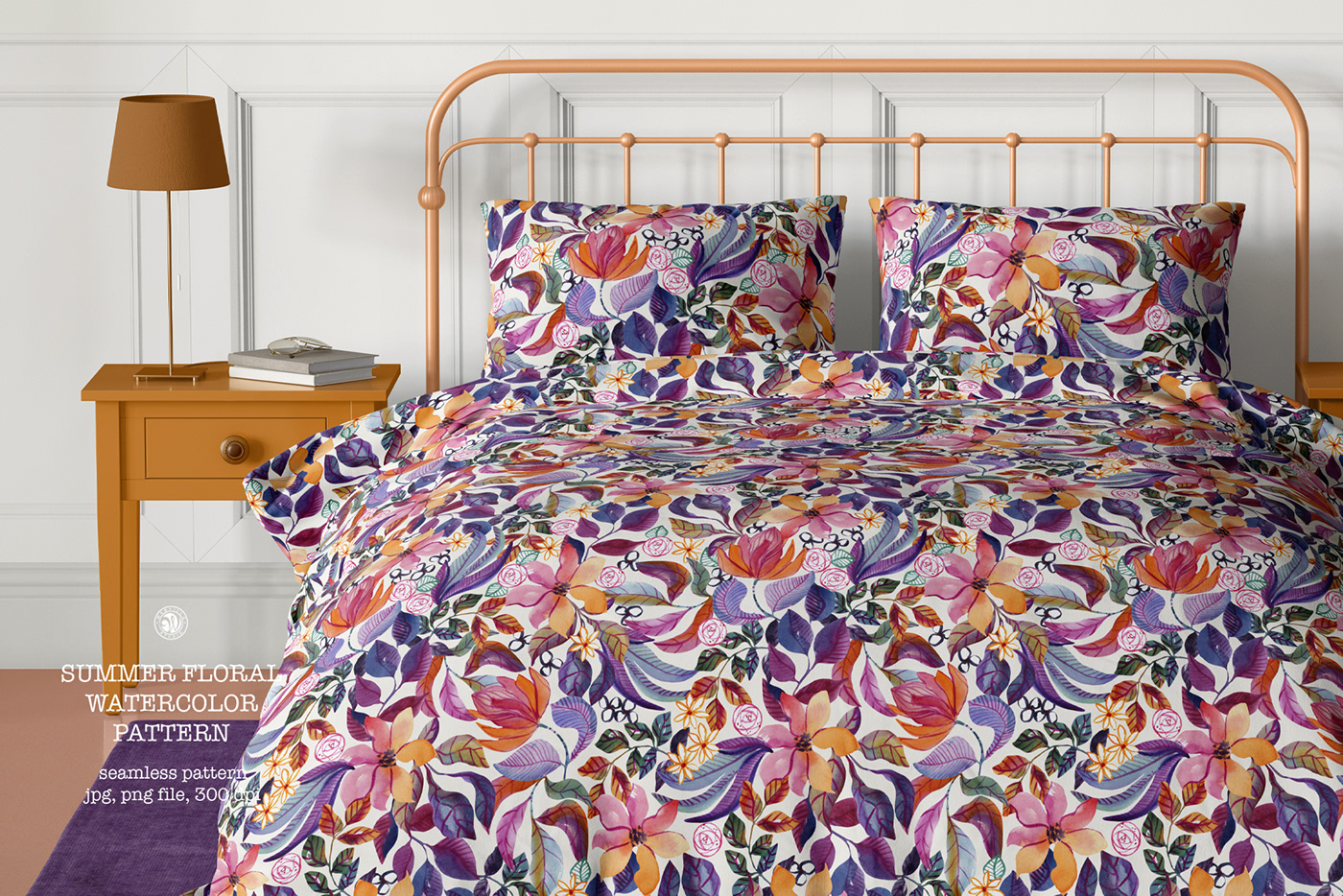 floral textile fabric design summer pattern