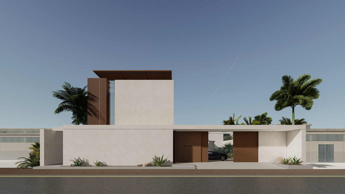 3D architecture design exterior Landscape modern Render Saudi Arabia video visualization