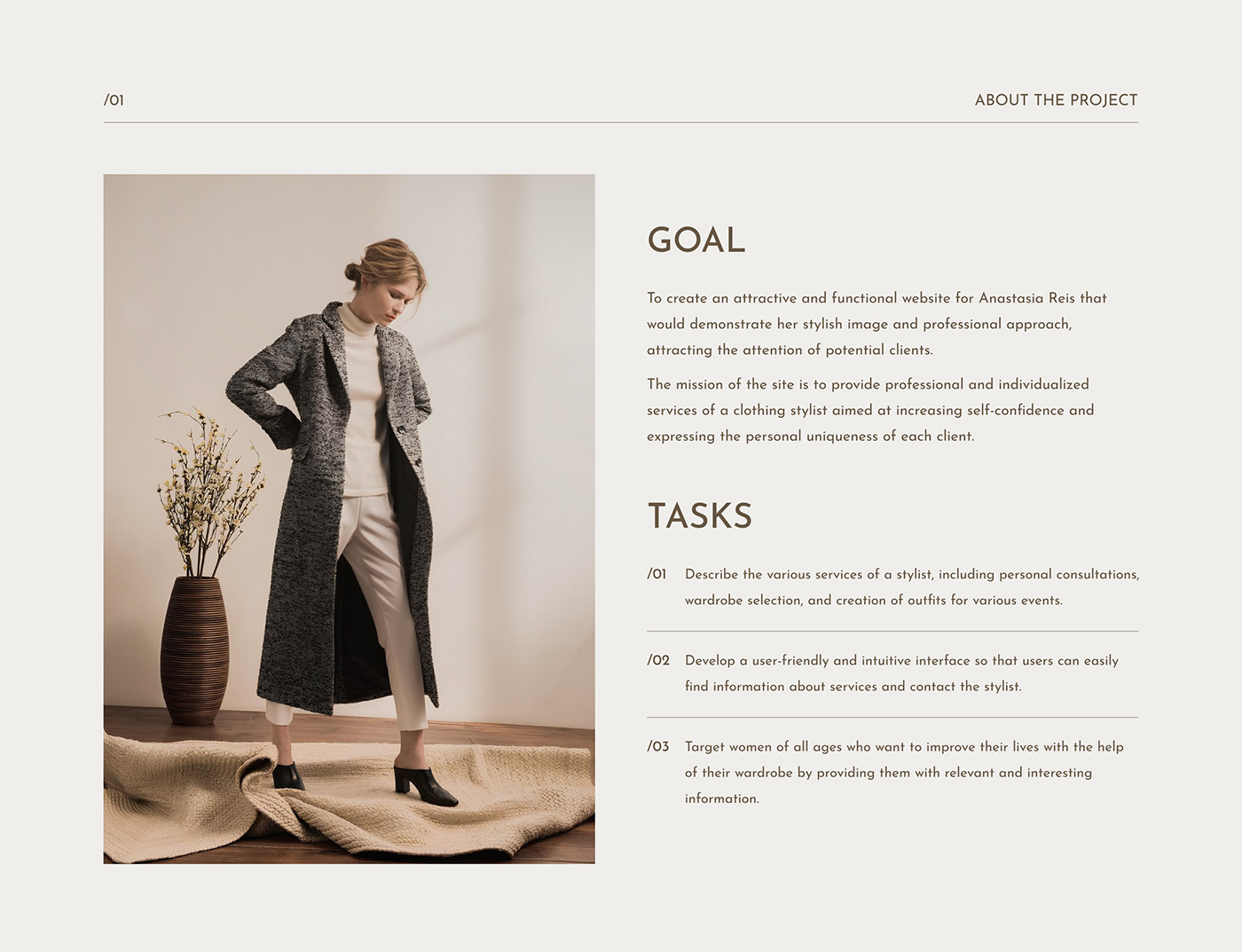 Figma ui design user experience Fashion  stylist landing page Web Design  Website design aesthetic