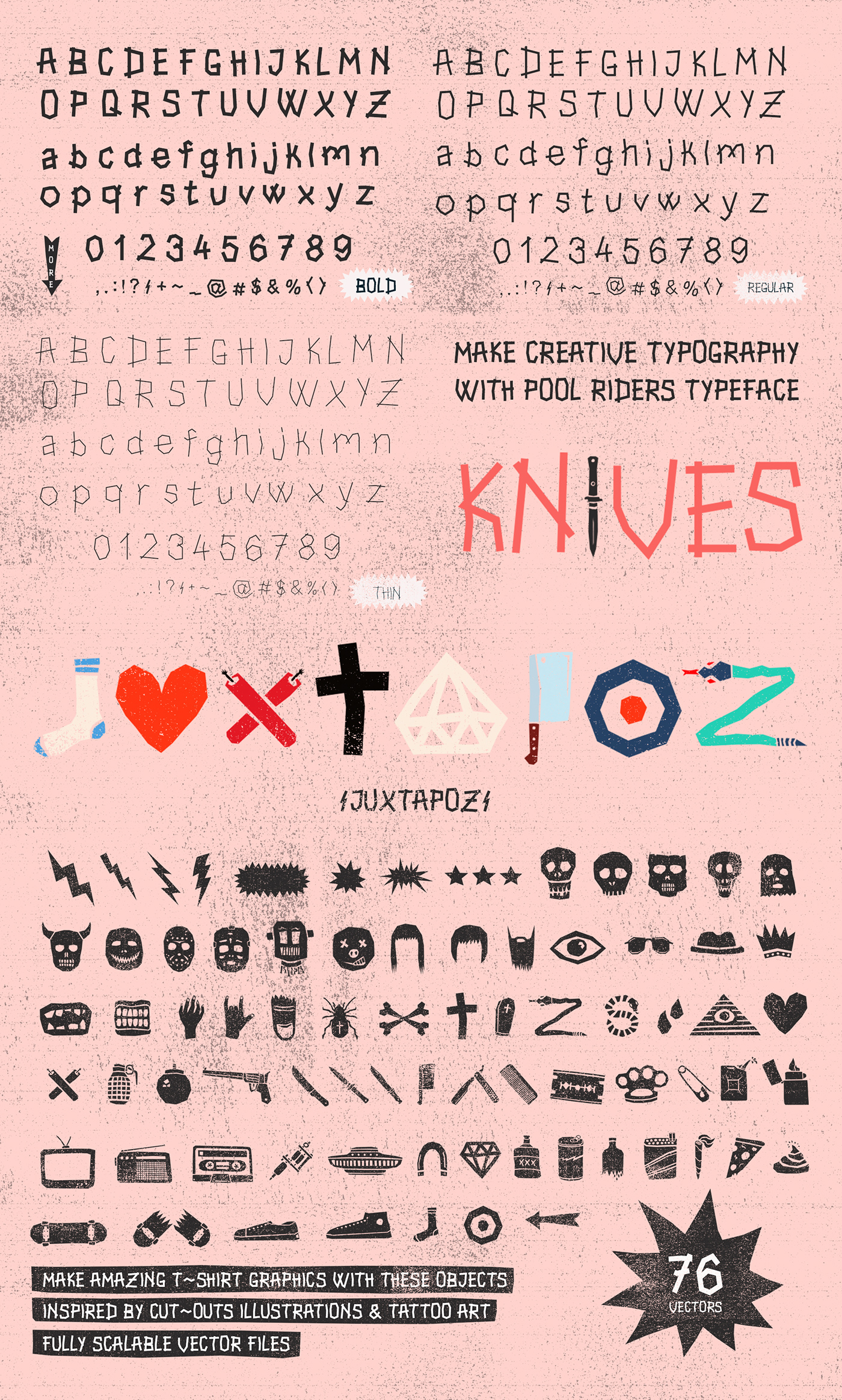 Free font punk typeface Zine  print skateboarding ILLUSTRATION  editorial cover gig poster magazine