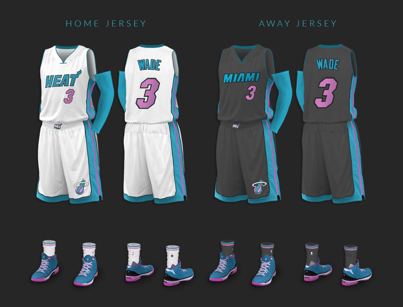 Miami HEAT Jersey Design + Select work - WNW