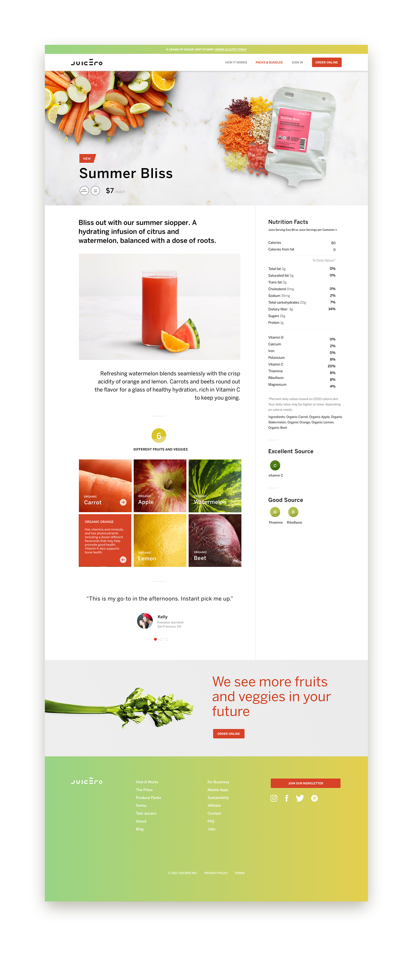 juicero juicero.com marketing page design juicero marketing juicero web Web Design 