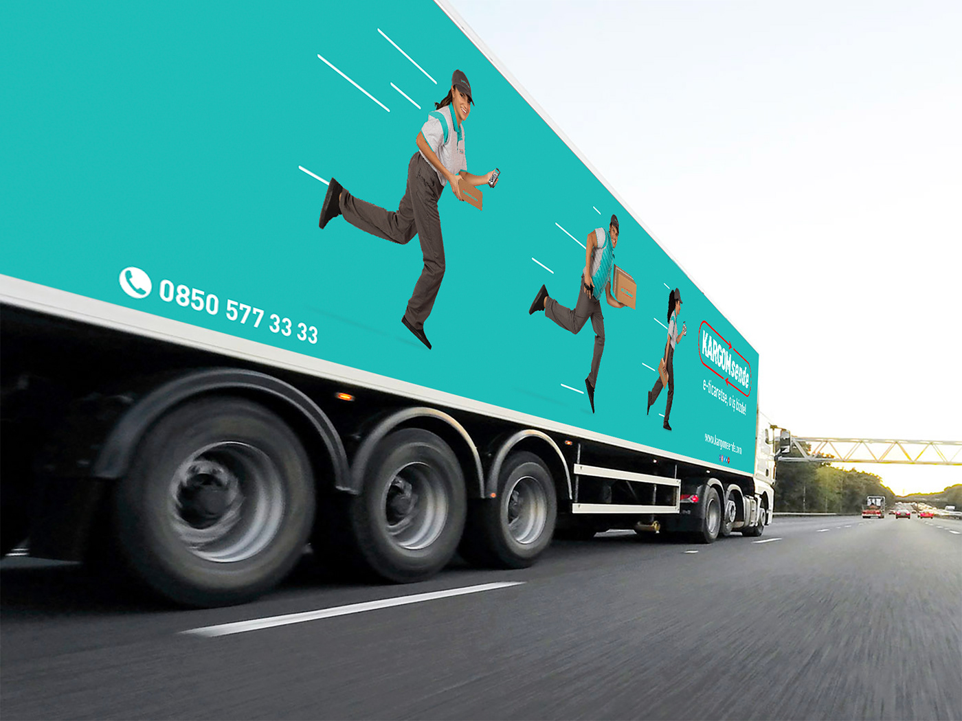 Vehicle Vehicle Wrap design kargomsende art direction  Photography  Printing Truck marketing   Advertising 