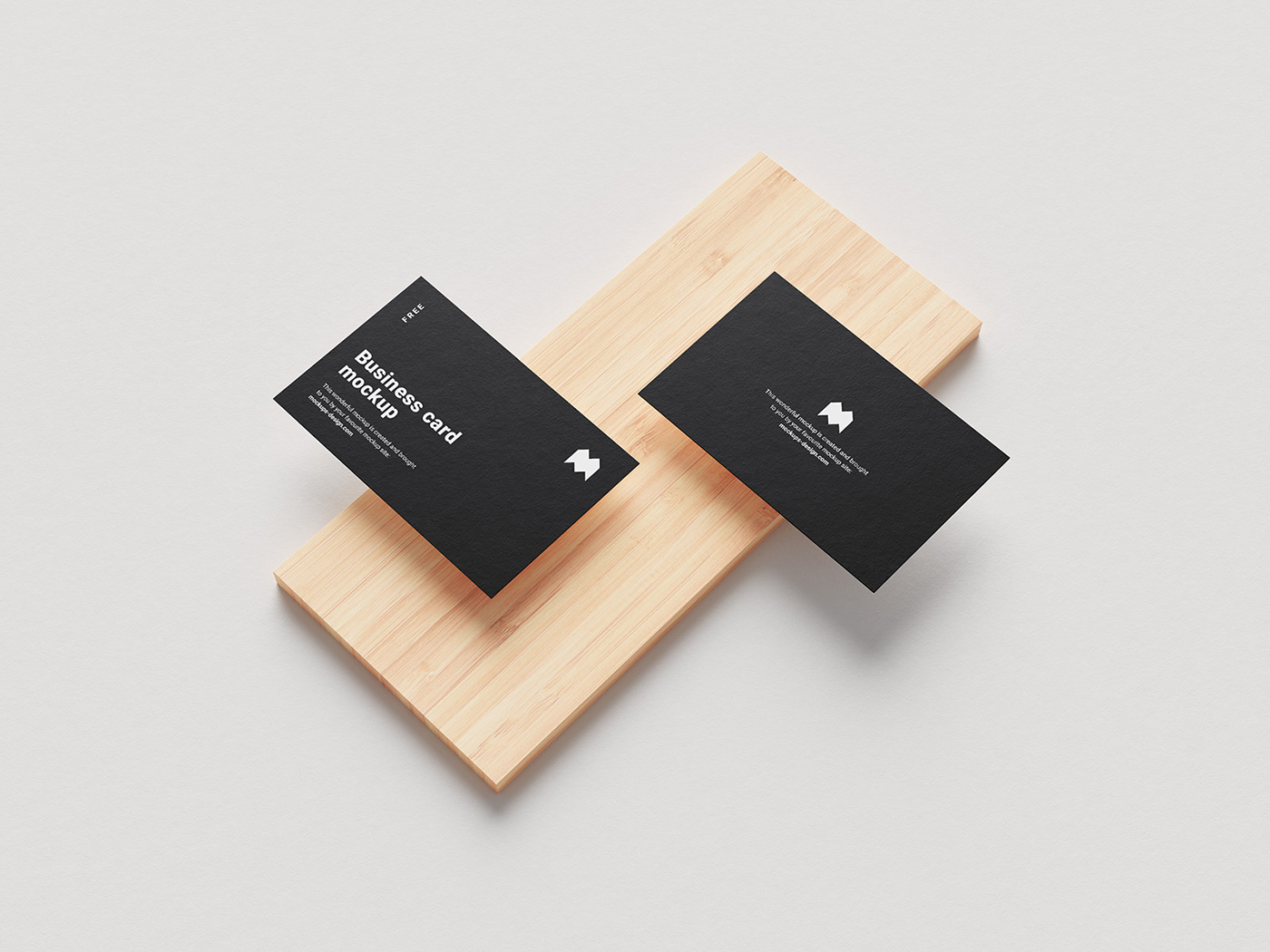 business cards download free Mockup psd Stationery template
