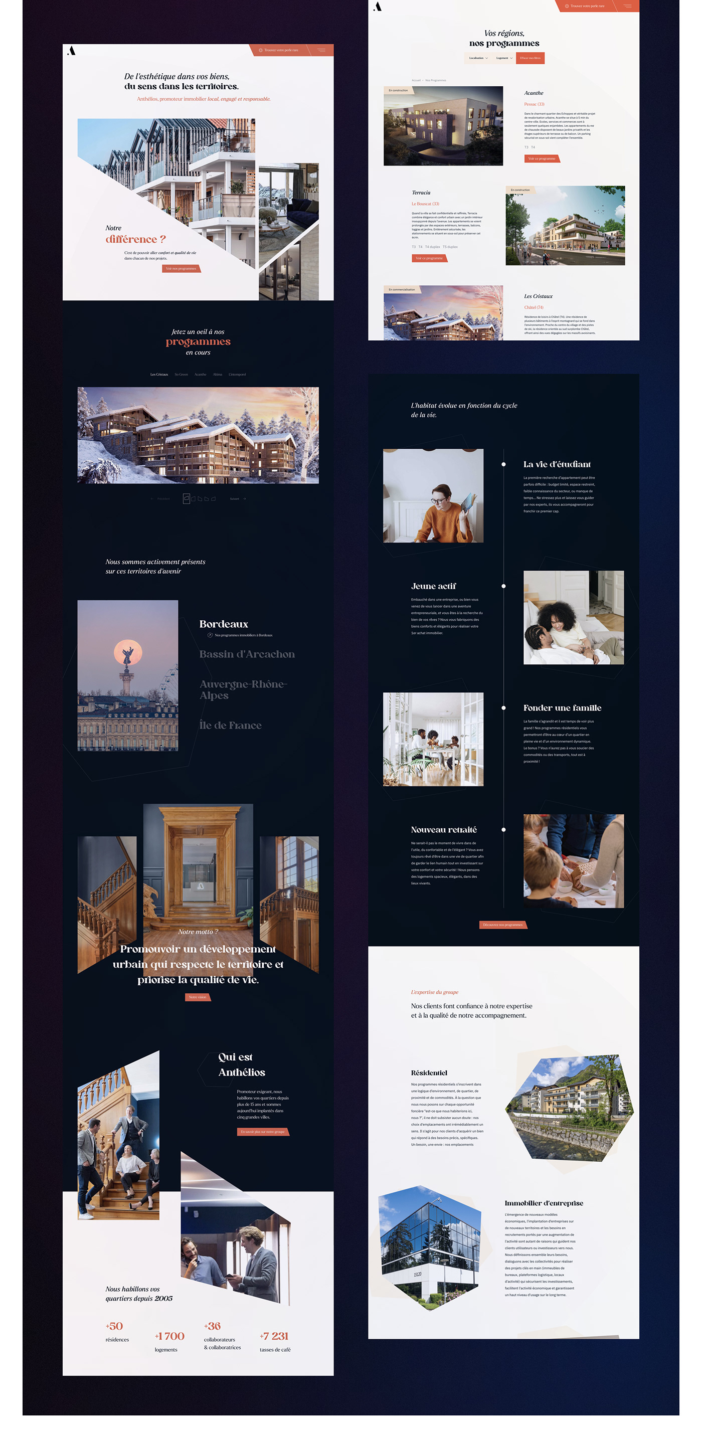 animation  JavaScript real estate Web Design  Bordeaux france Responsive mobile