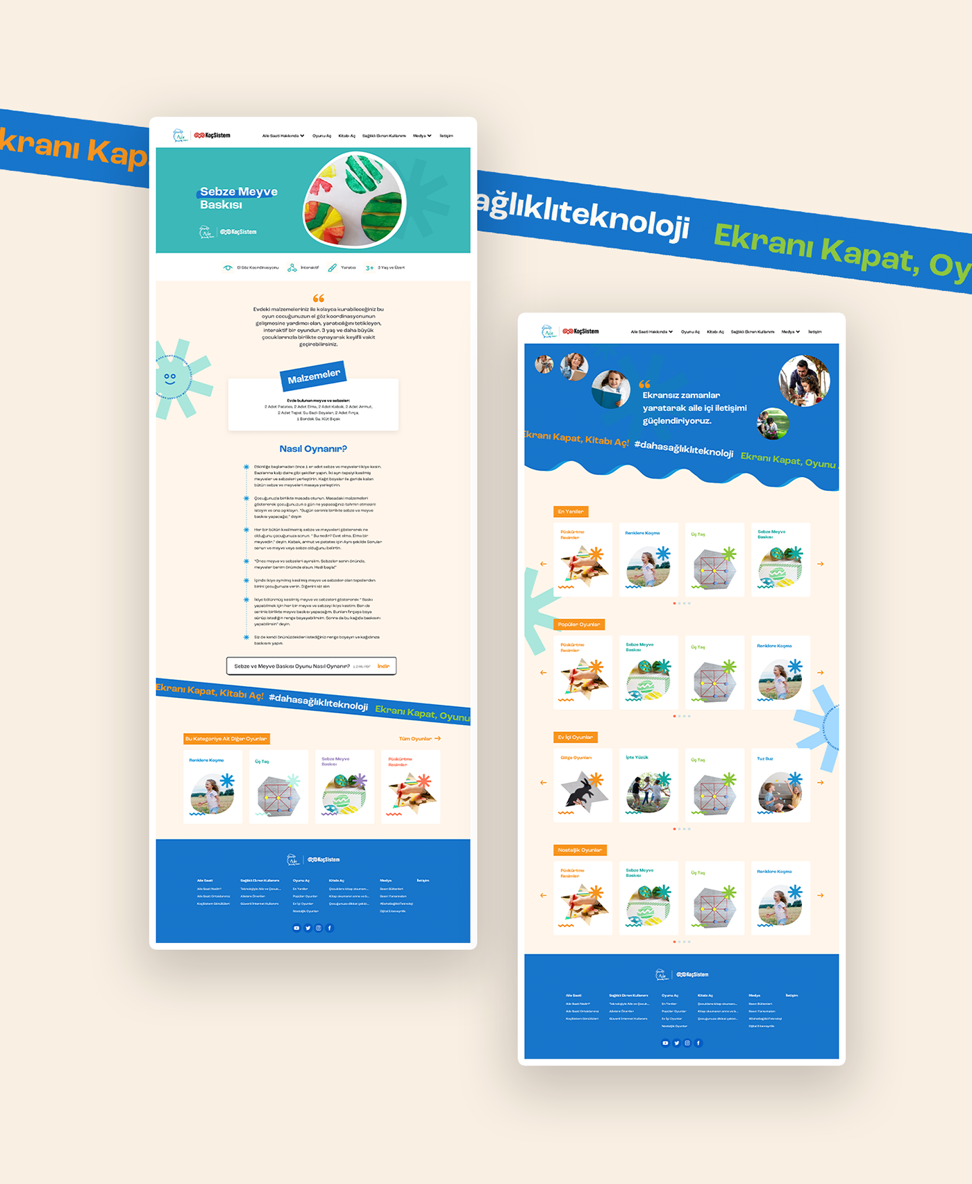 family kids social responsibility UI/UX Web Design  Website
