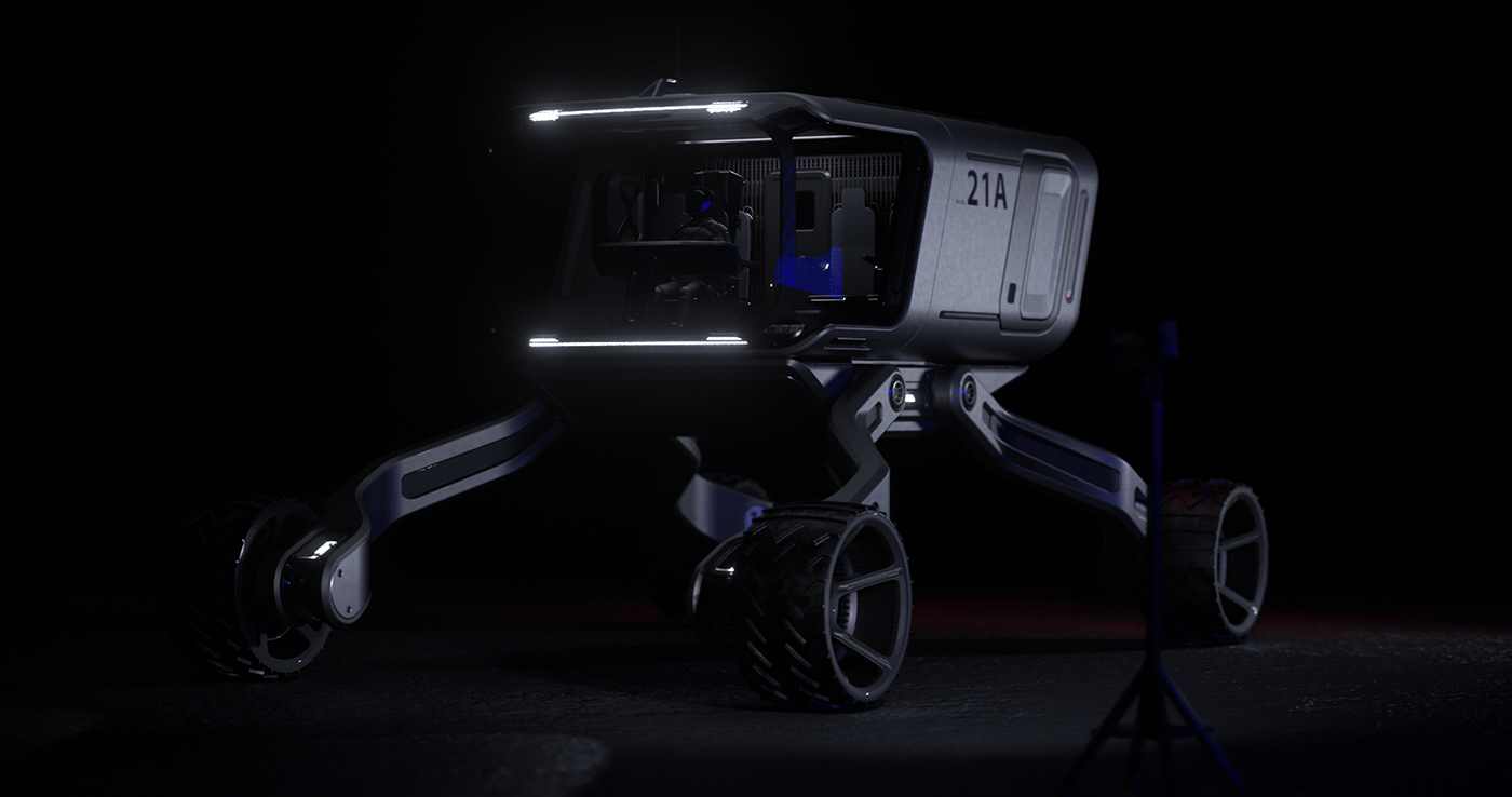 3D art Behance car CGI conceptart design mars rover Space 