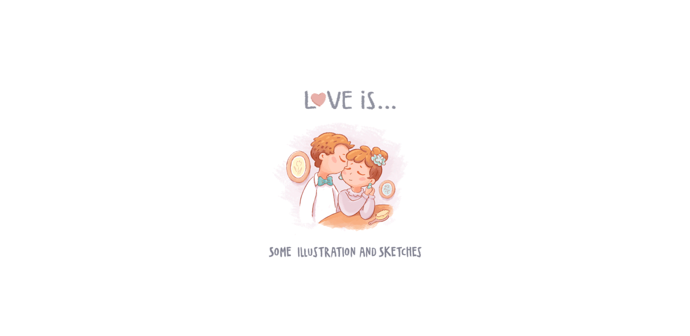 14 february couple cute ILLUSTRATION  Love love is lovis relationship Valentine's Day